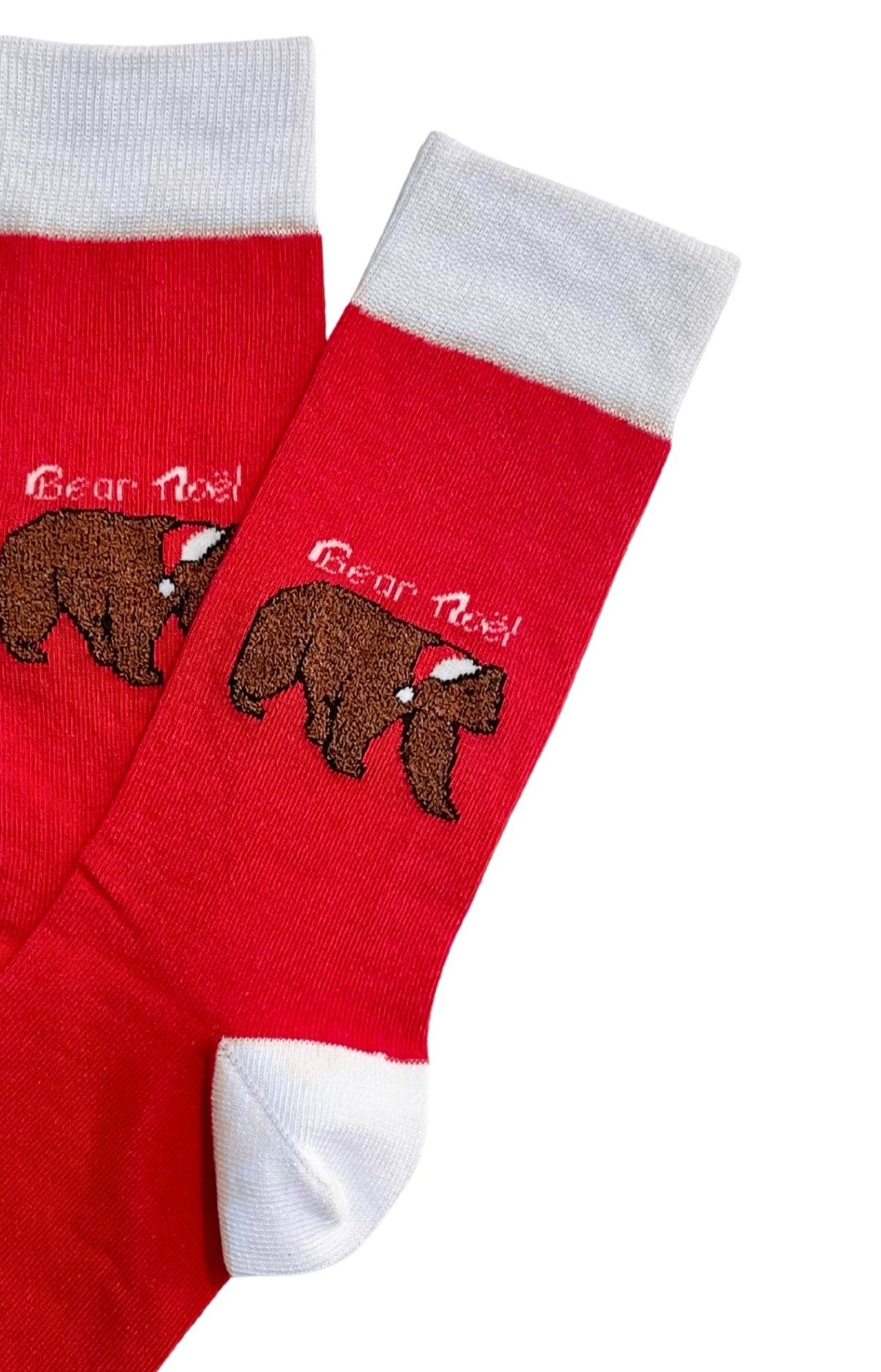 arthur-bob-bear-no-l-chaussettes-femme-rouge-36-40-coton image 2