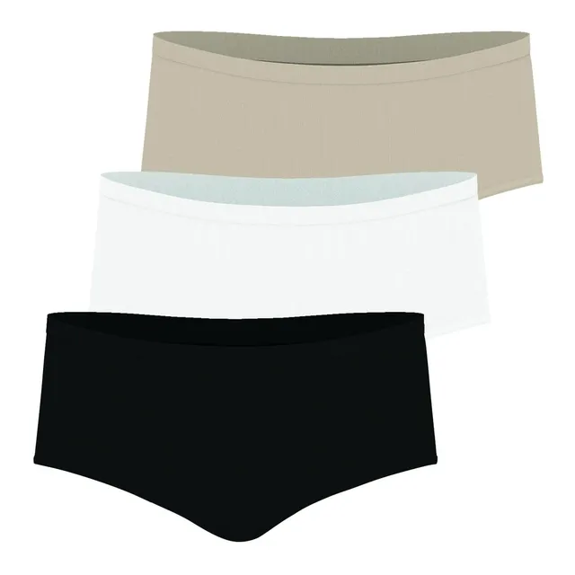 athena-ecopack-boxer-femme-lot-de-3-noir-blanc-skin image 1