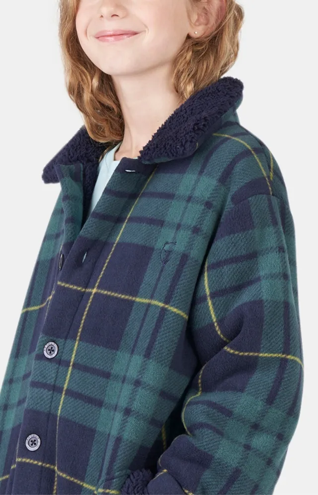 arthur-bob-ecossais-veste-polaire-enfant-vert-carreaux image 1