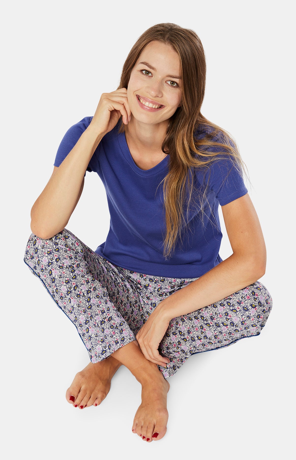 arthur-bob-fleur-pantalon-pyjama-femme-ivoire-coton image 5