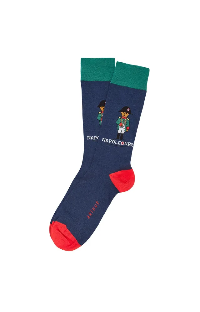 arthur-bob-napoleours-chaussettes-homme-marine-40-46-bio image 1