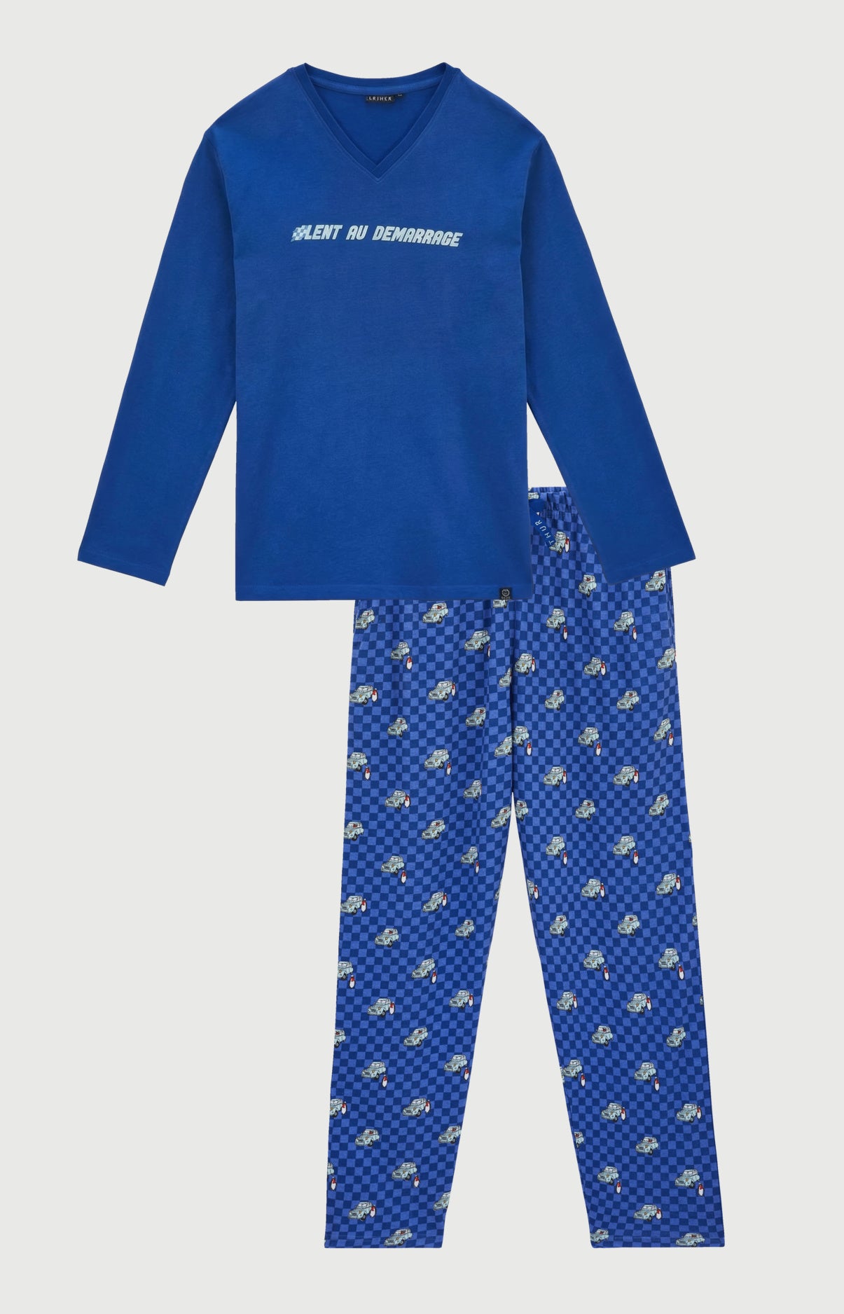 arthur-bob-pyjama-homme-bleu-2cv-lent-au-d-marrage image 3