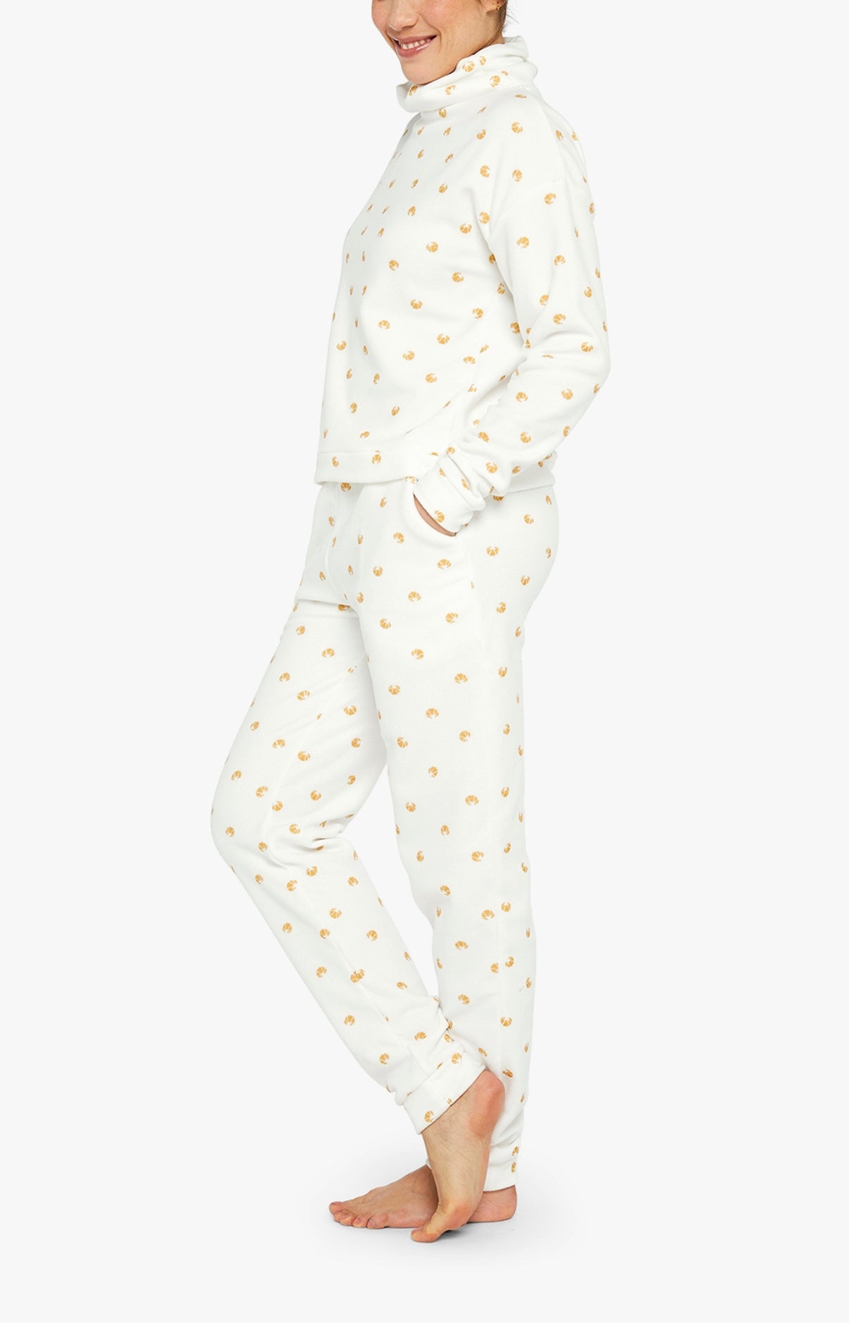 arthur-bob-pyjama-croissant-ivoire-polaire-femme image 5