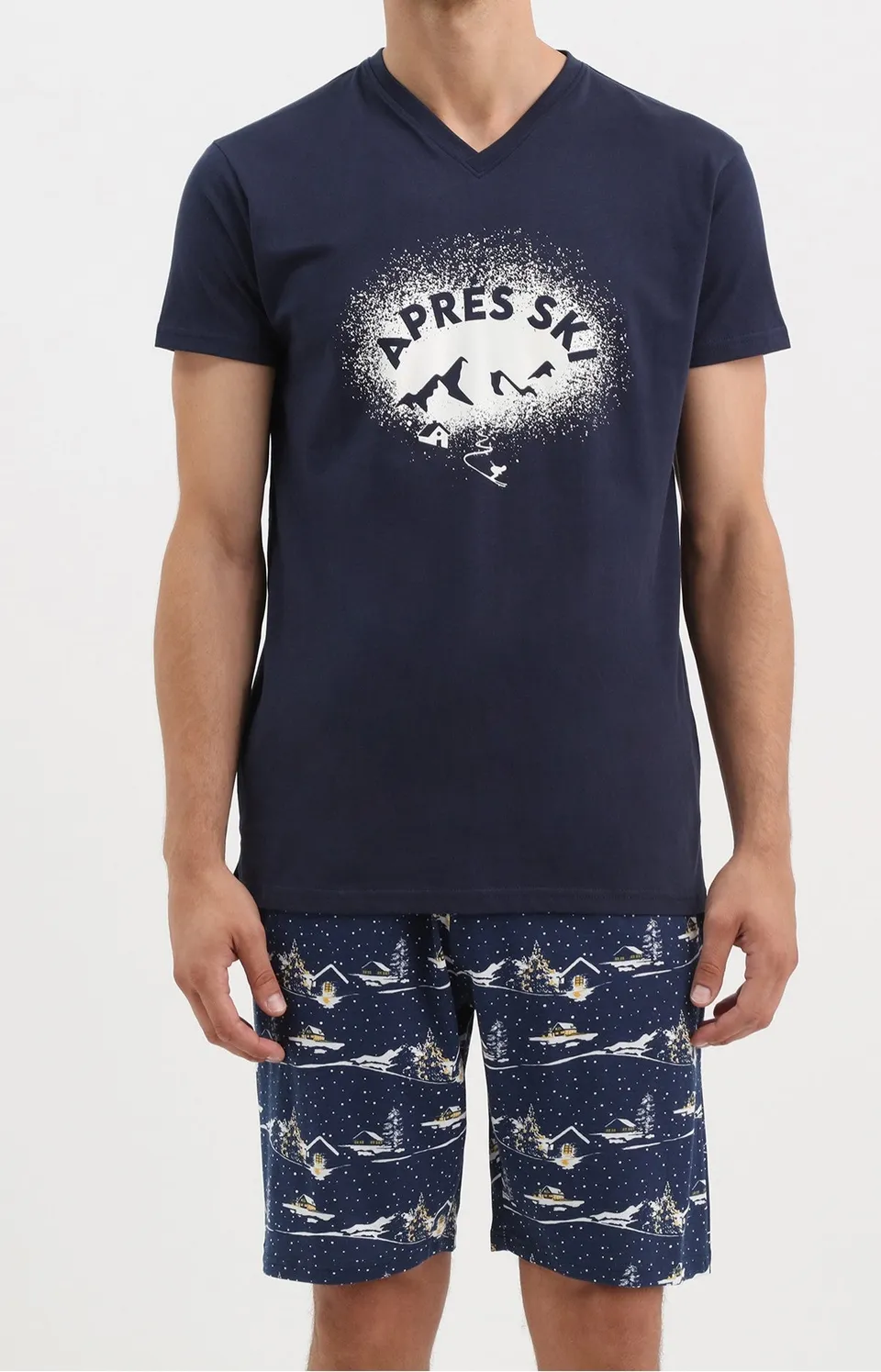 arthur-bob-apr-s-ski-pyjashort-coton-nuit-homme image 1