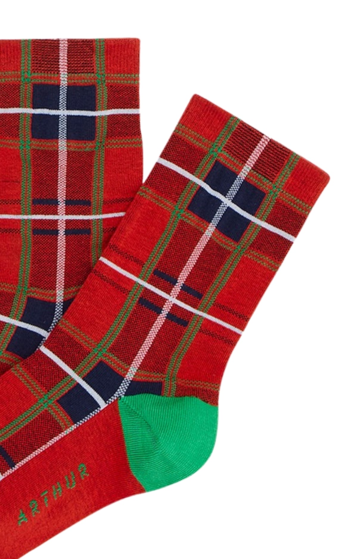 arthur-bob-clan-chaussettes-coton-rouge-femme-36-40 image 2
