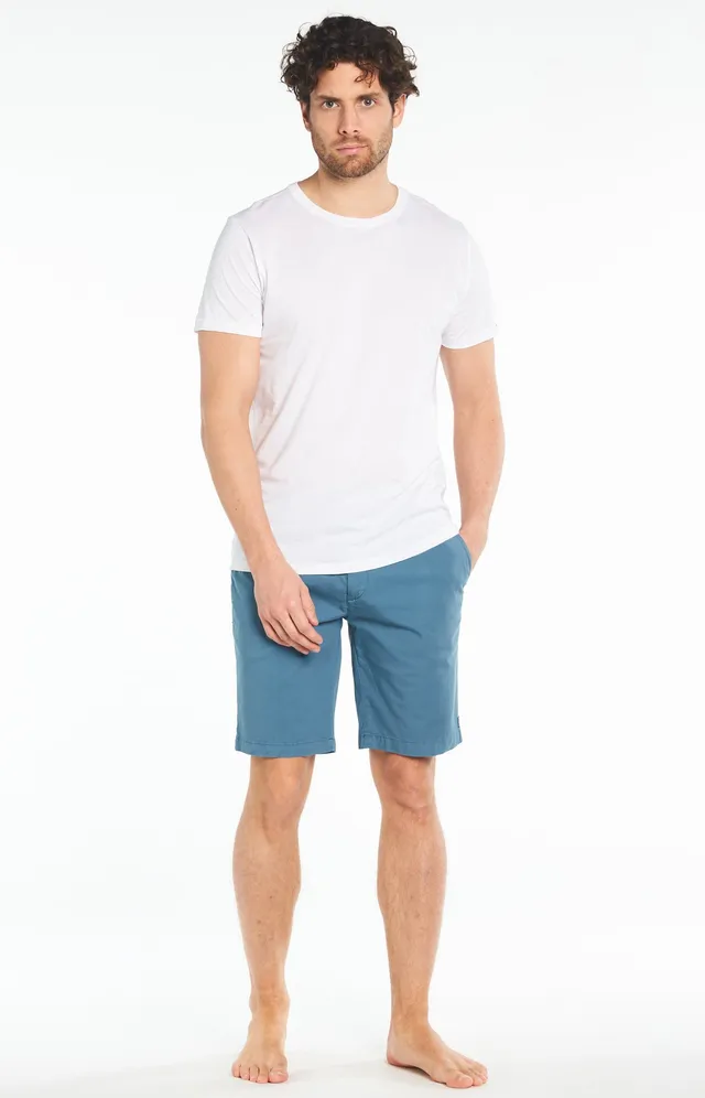 arthur-bob-duck-bermuda-homme-bleu-coton-uni image 1
