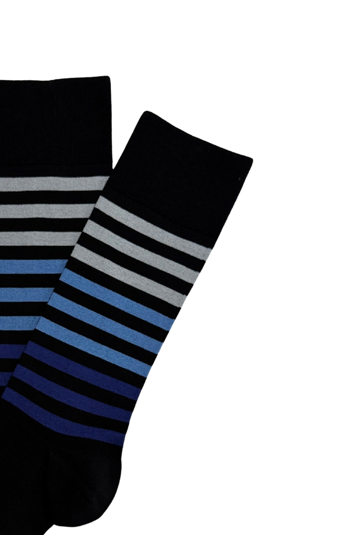 arthur-bob-strio-chaussettes-homme-bleu-coton-rayures image 2
