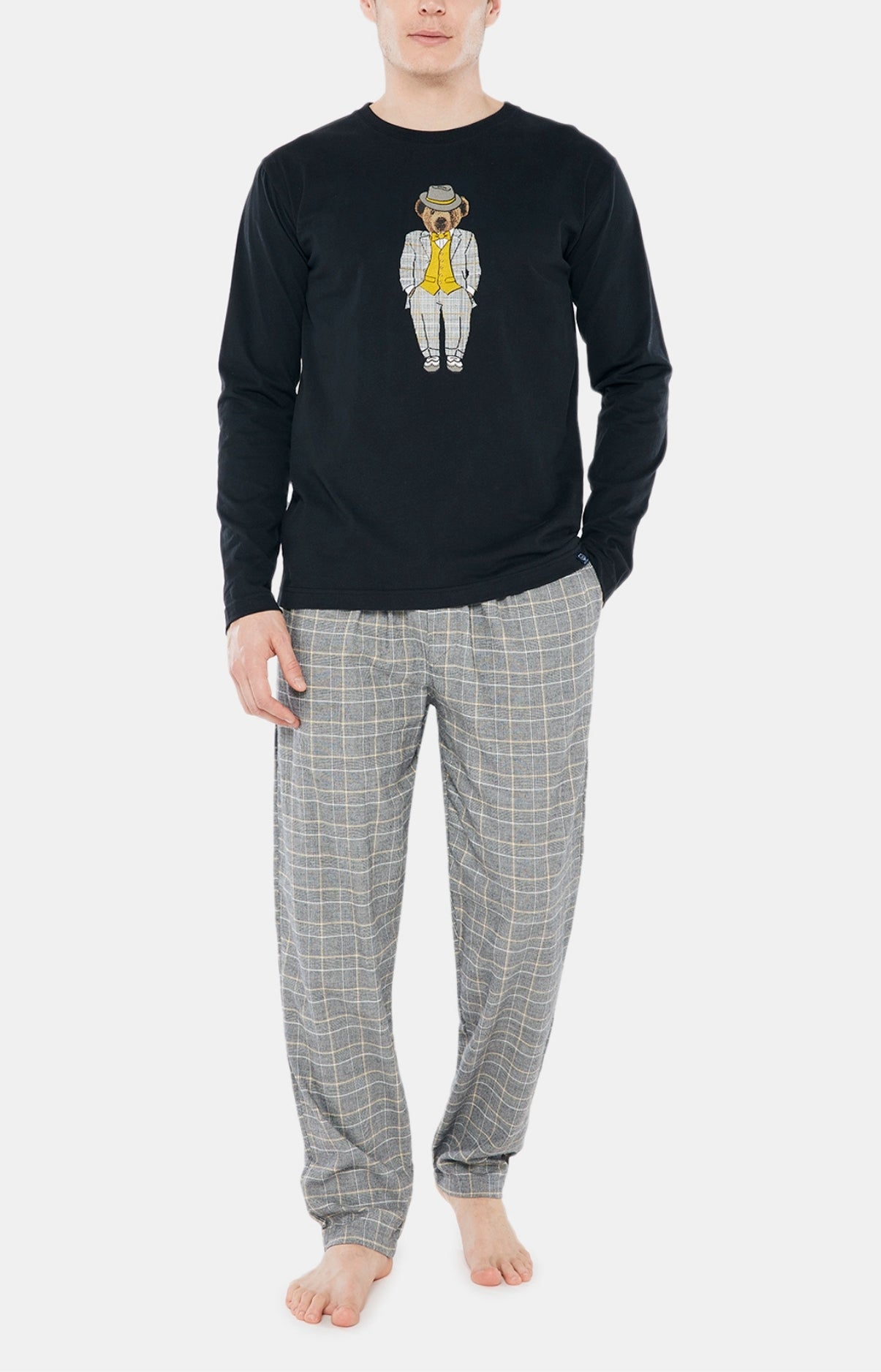 arthur-bob-pyjama-charles-homme-gris-coton-bio image 1