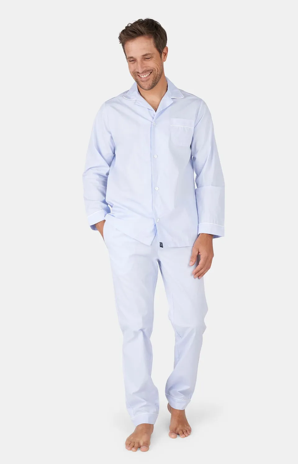 arthur-bob-tradi-pyjama-coton-ciel-boutonn-popeline image 1