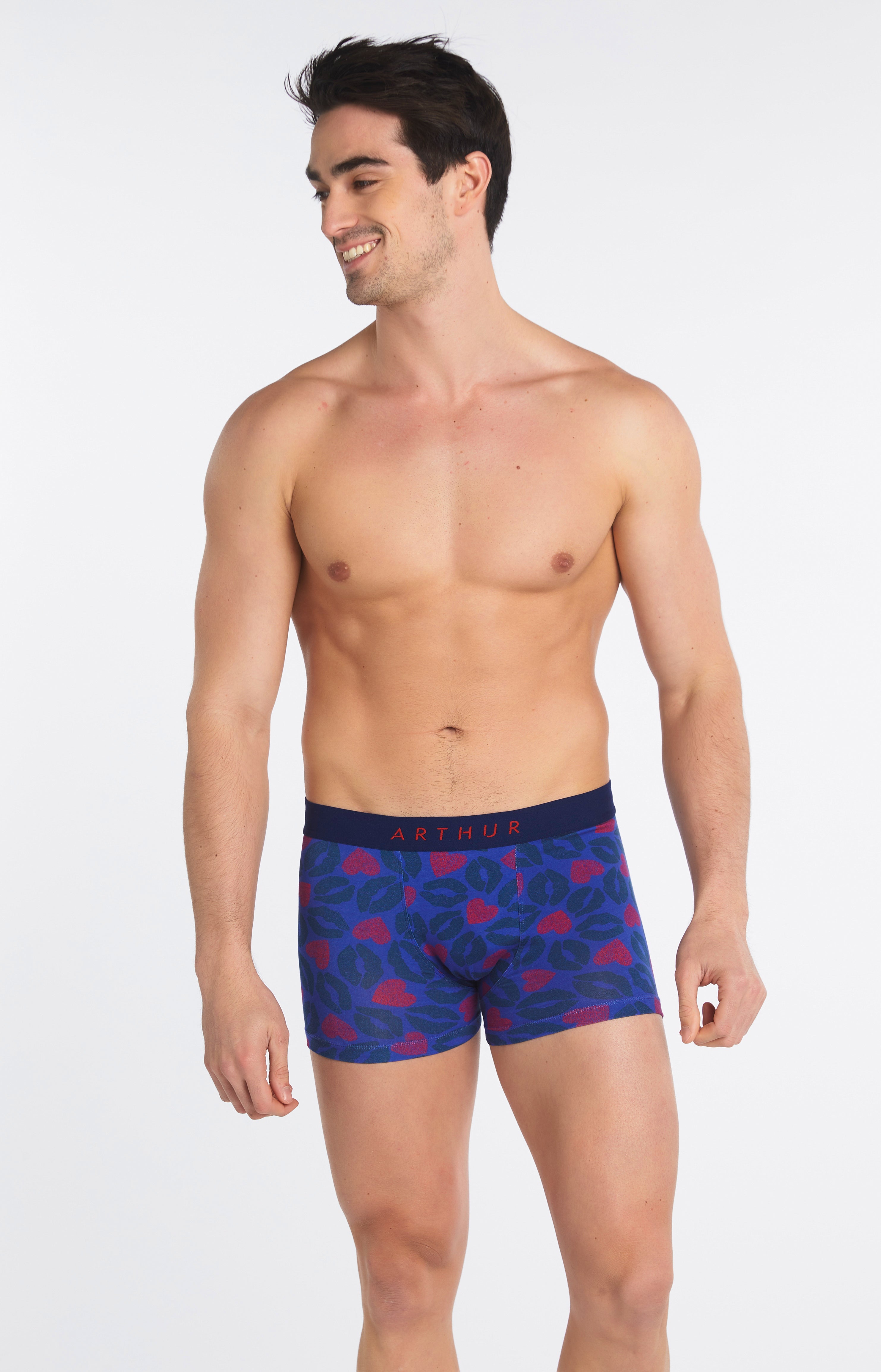arthur-bob-bisous-boxer-homme-marine-coton-bio image 4