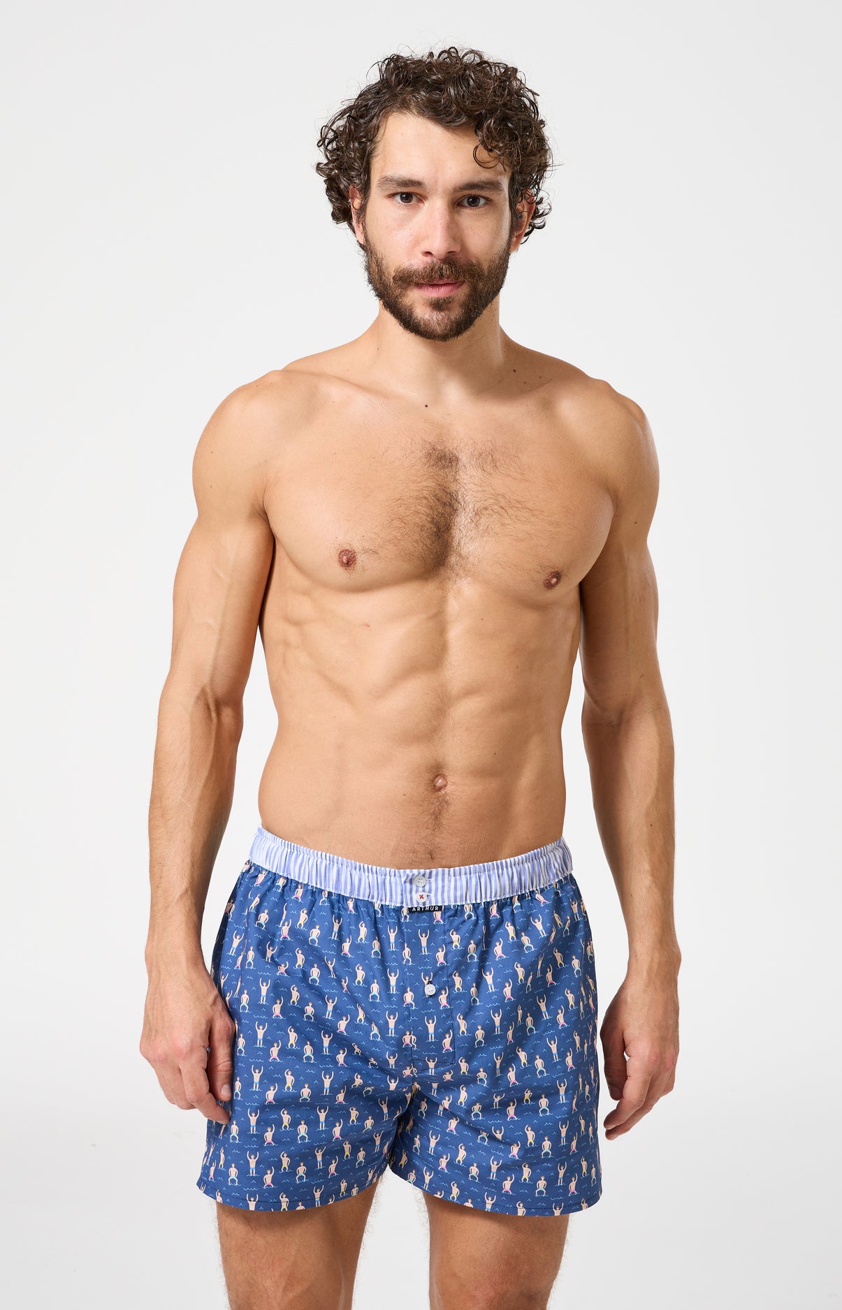 arthur-le-club-n-1222-cale-on-marine-coton-bio image 2