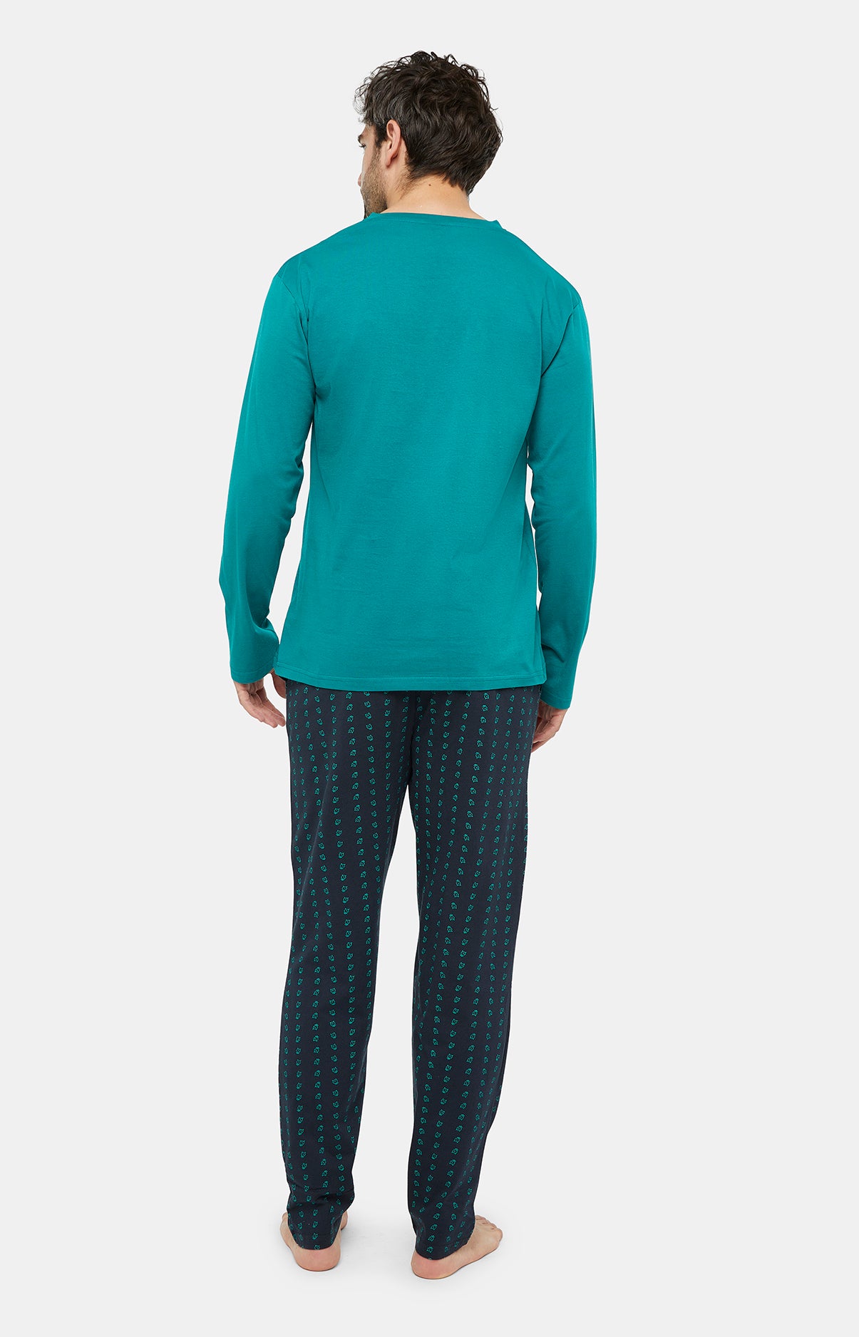 arthur-bob-pyjama-clock-long-coton-homme-nuit-l image 4