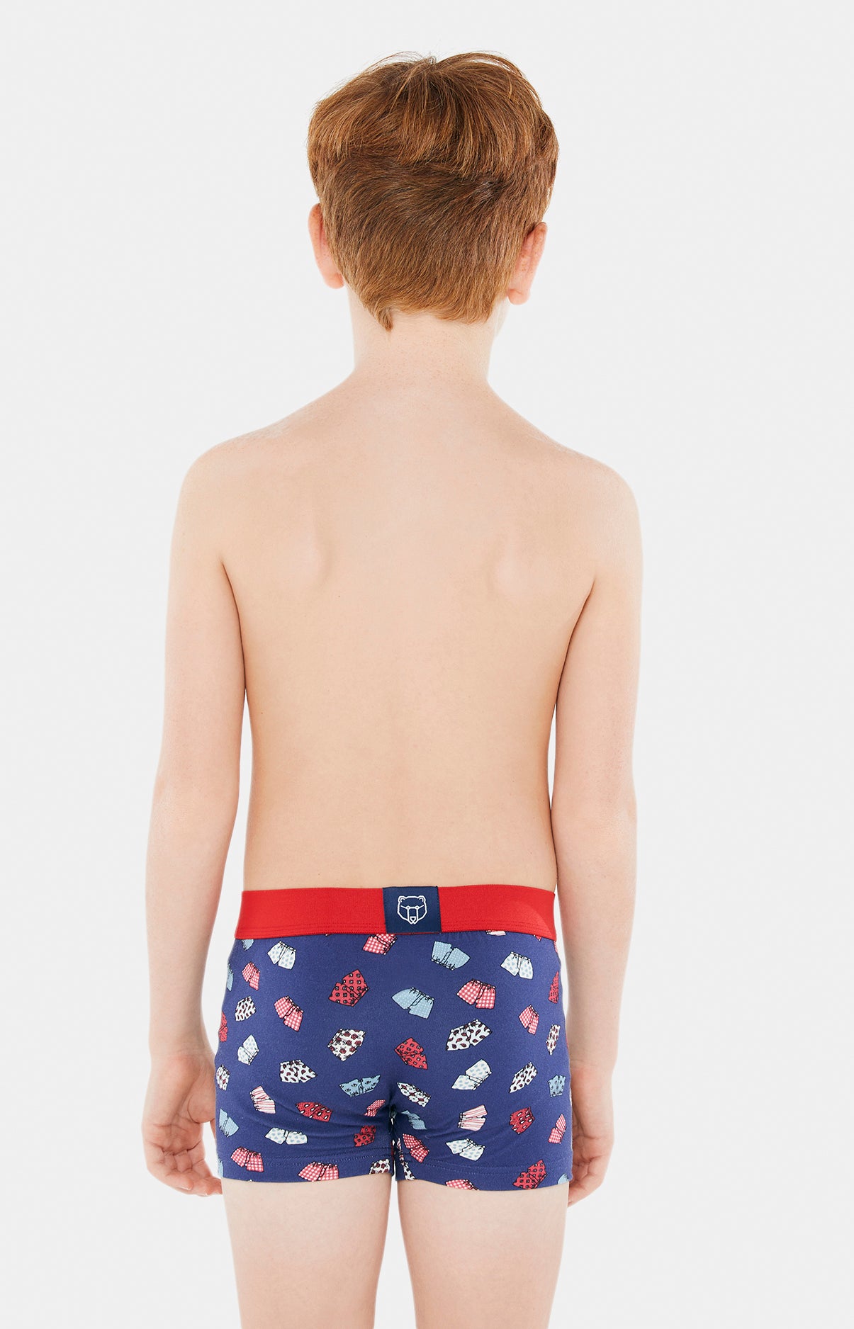 arthur-bob-boxer-coton-bio-enfant-marine-6-8 image 4