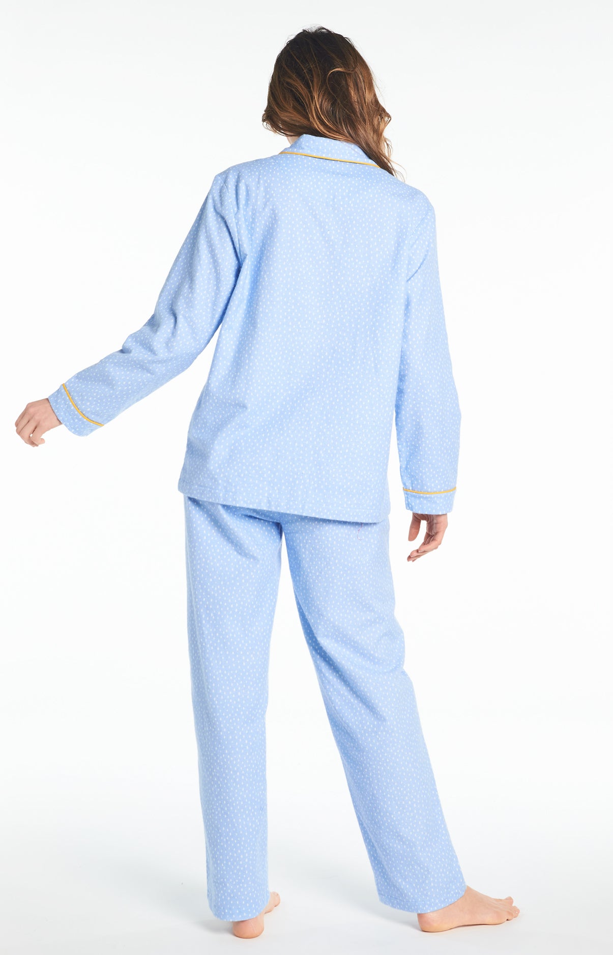 arthur-bob-rain-pyjama-femme-ciel-coton-boutonn image 6