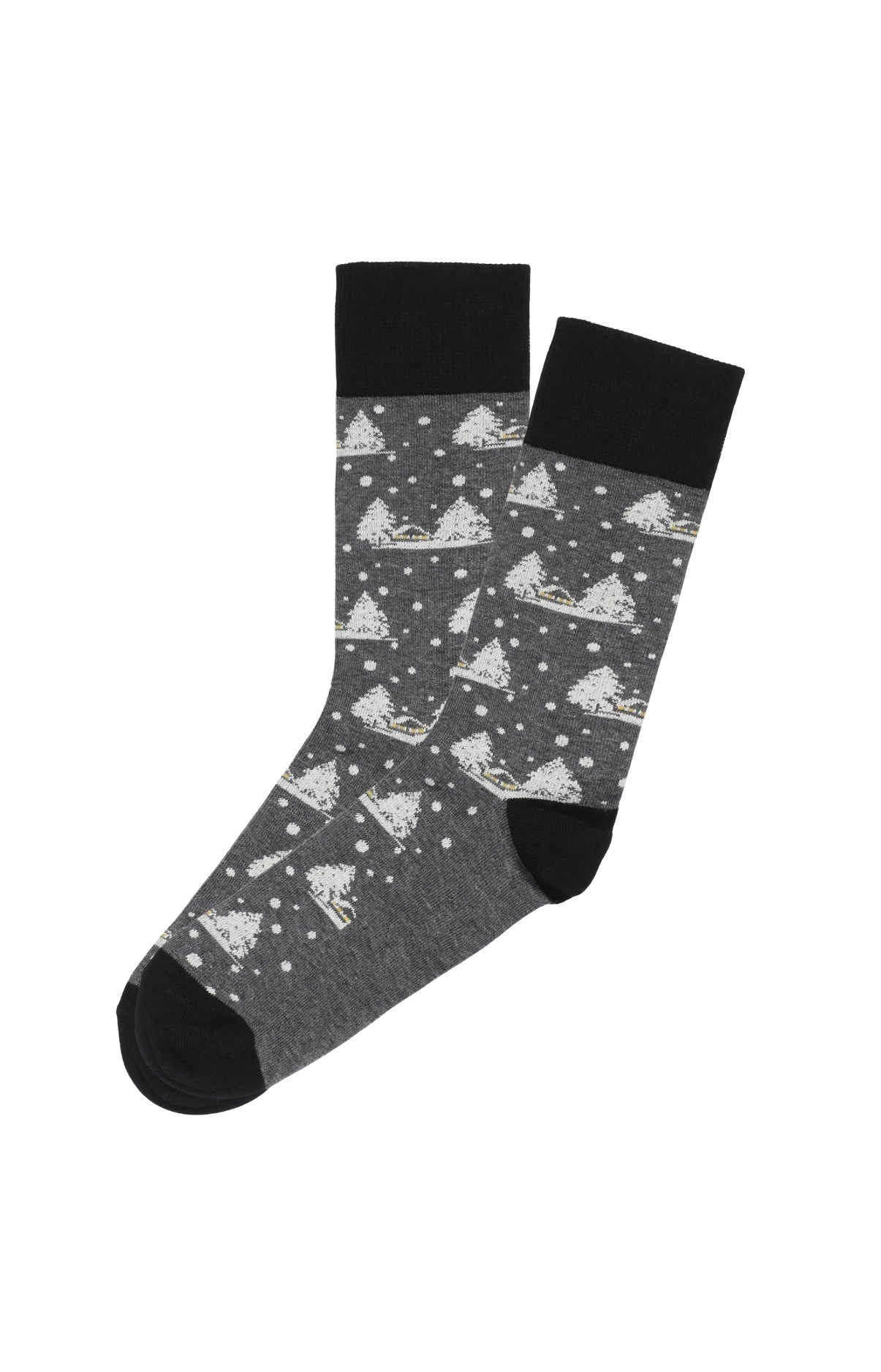 arthur-bob-sous-la-neige-chaussettes-coton-gris image 1
