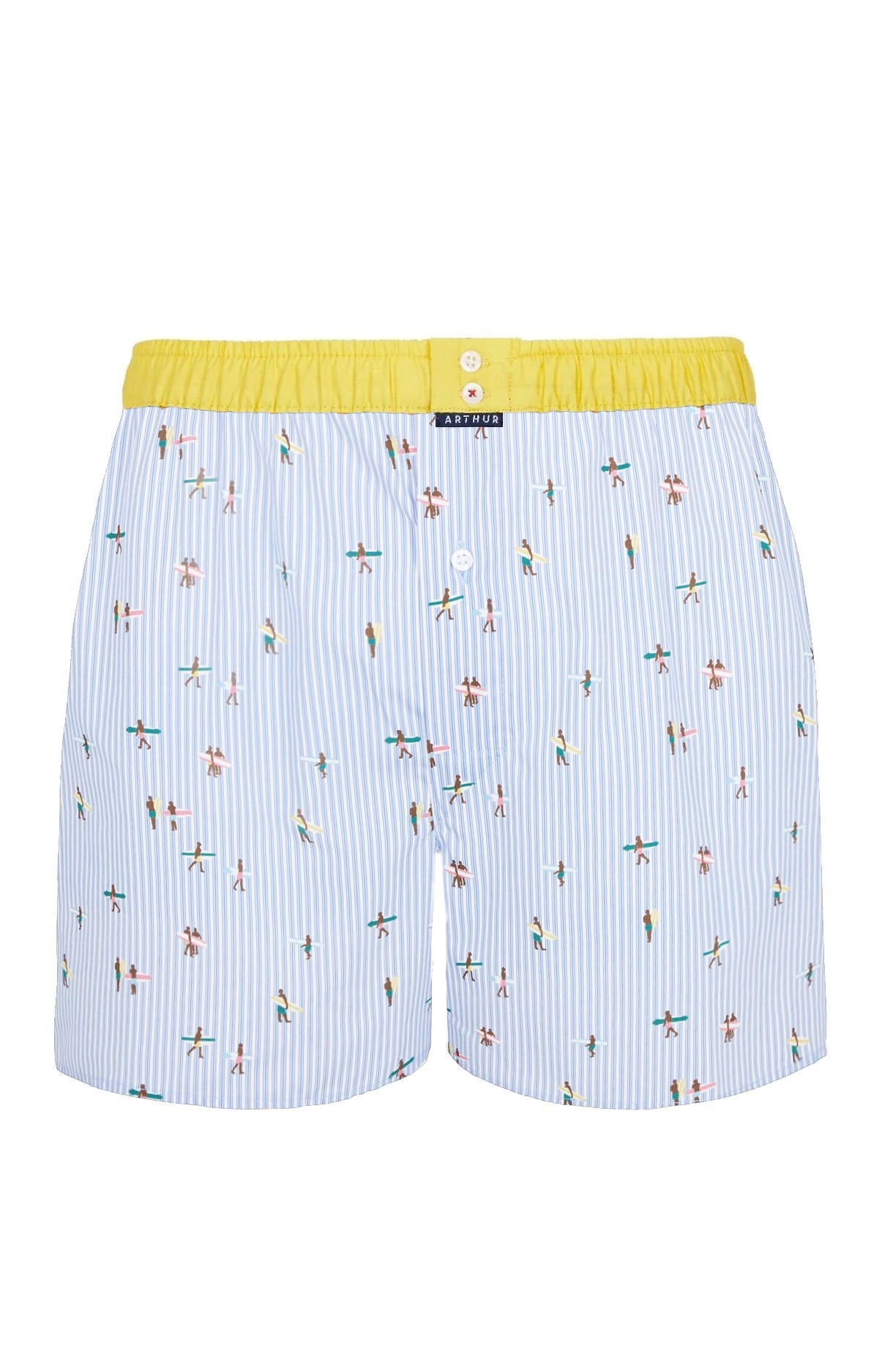 arthur-le-club-1097-cale-on-bleu-popeline-coton image 3