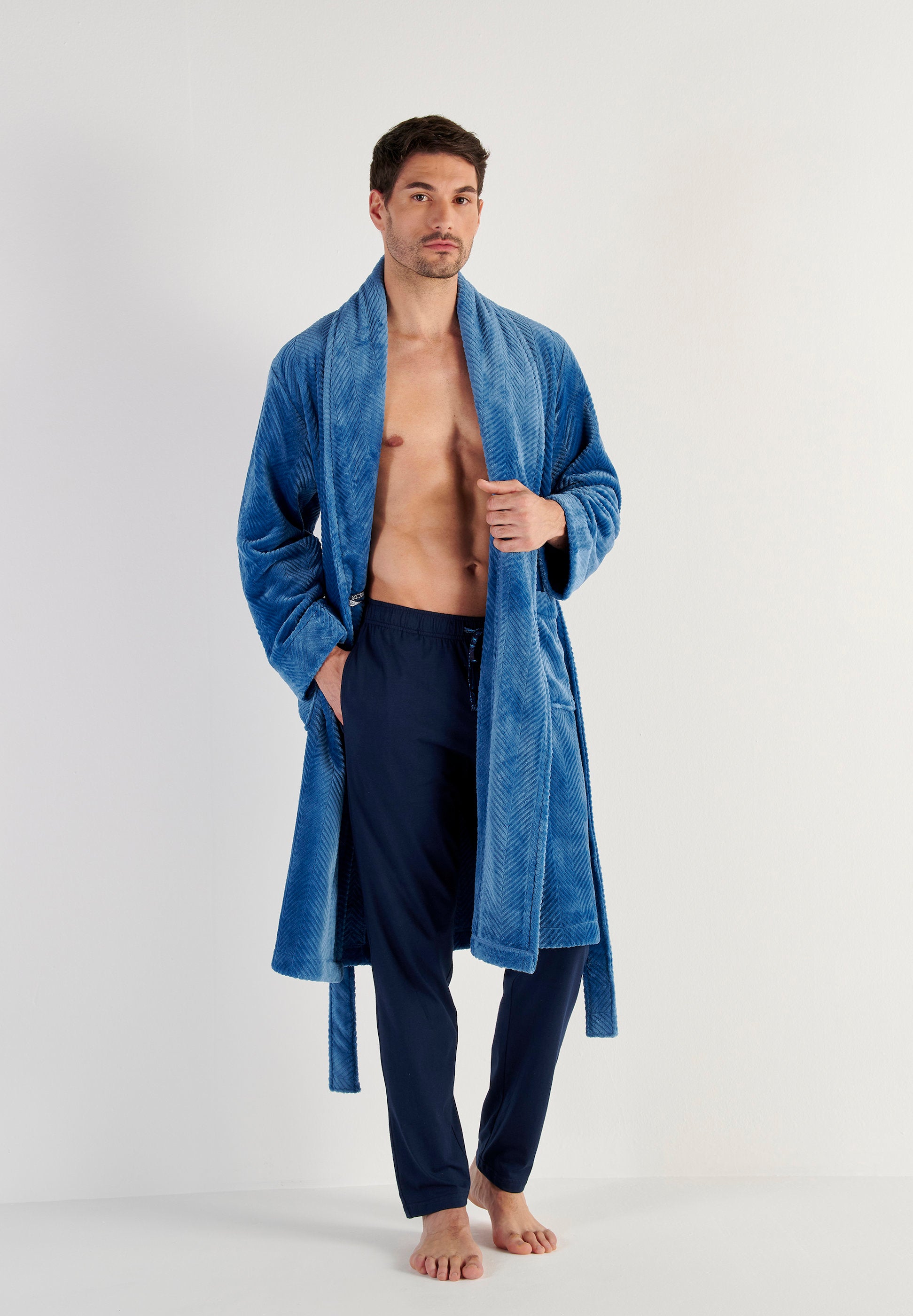 hom-modal-comfort-peignoir-everest-homme-bleu-polaire image 7