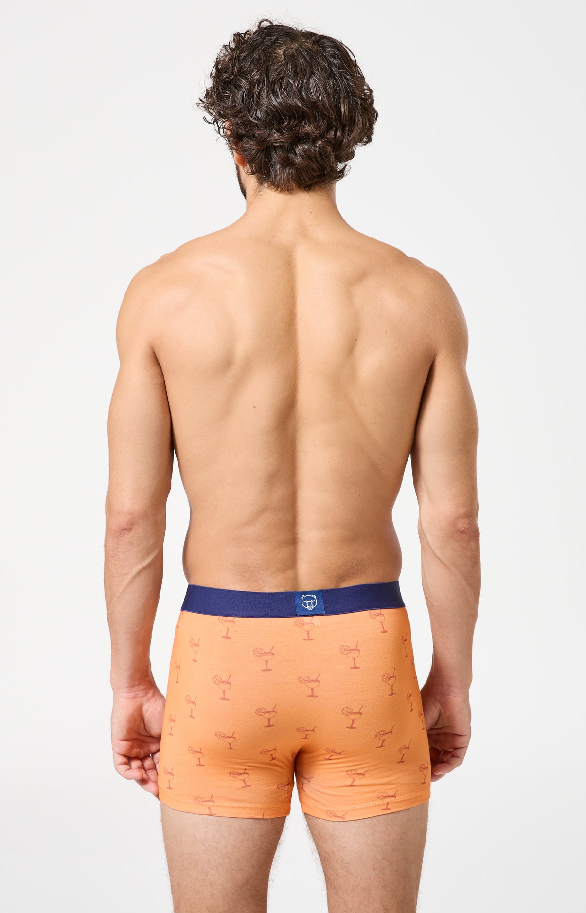 arthur-bob-ap-ro-boxer-homme-orange-coton-bio-jersey image 6