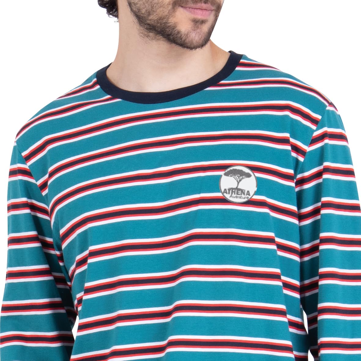 athena-easy-coton-pyjama-long-homme-l-rayures-coton image 5