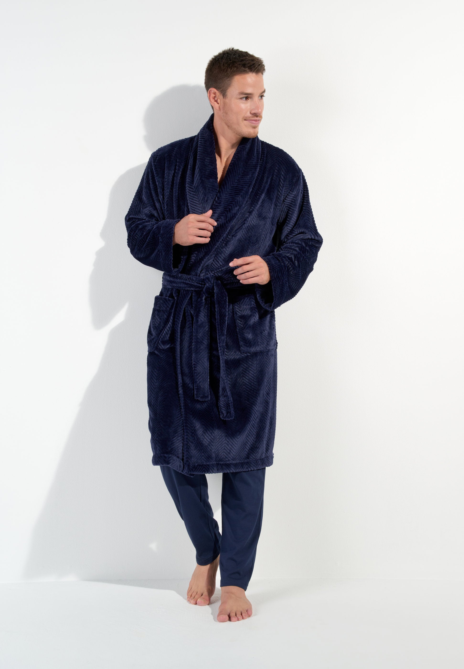 hom-modal-comfort-everest-peignoir-homme-marine-xl image 5