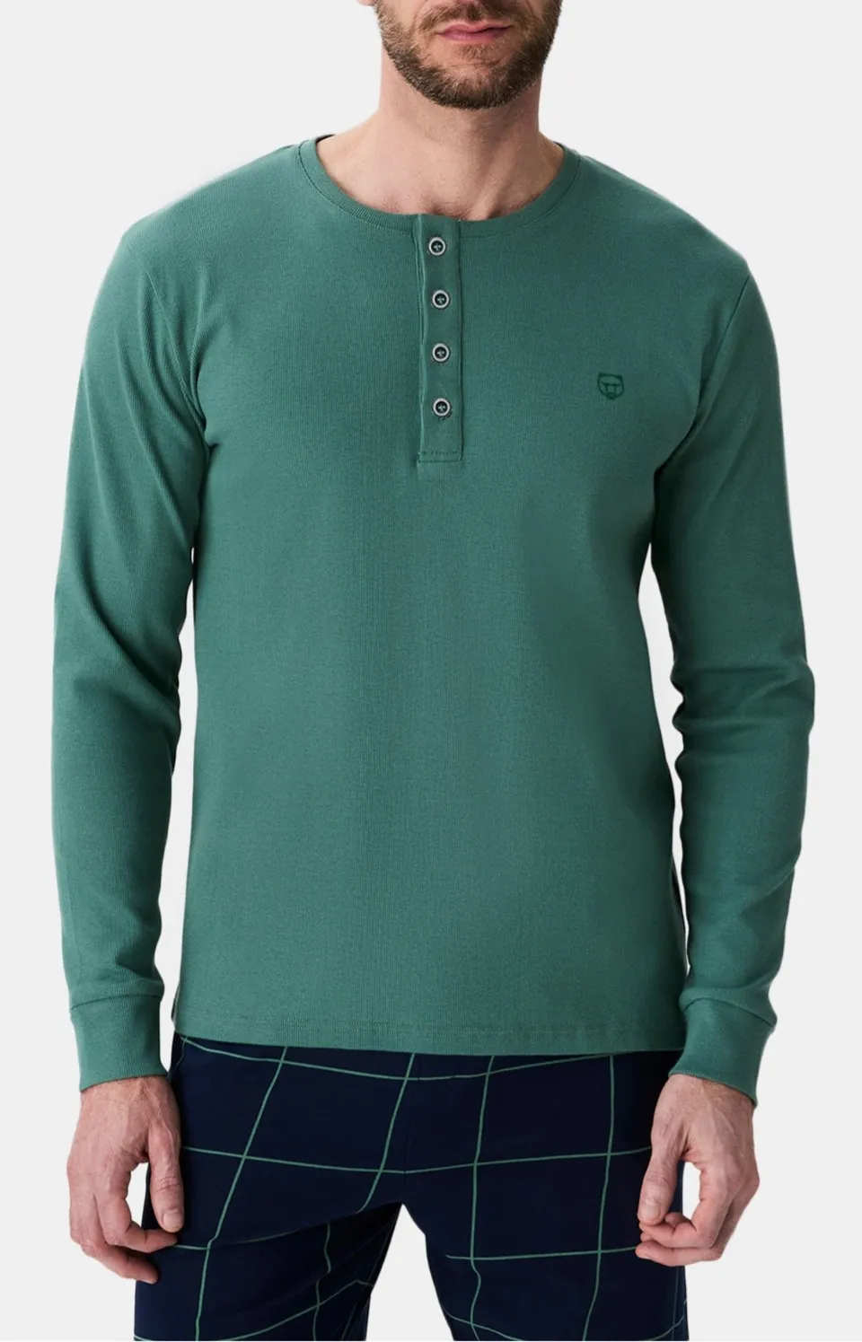 arthur-bob-lichen-tee-shirt-homme-manches-longues-sauge image 1