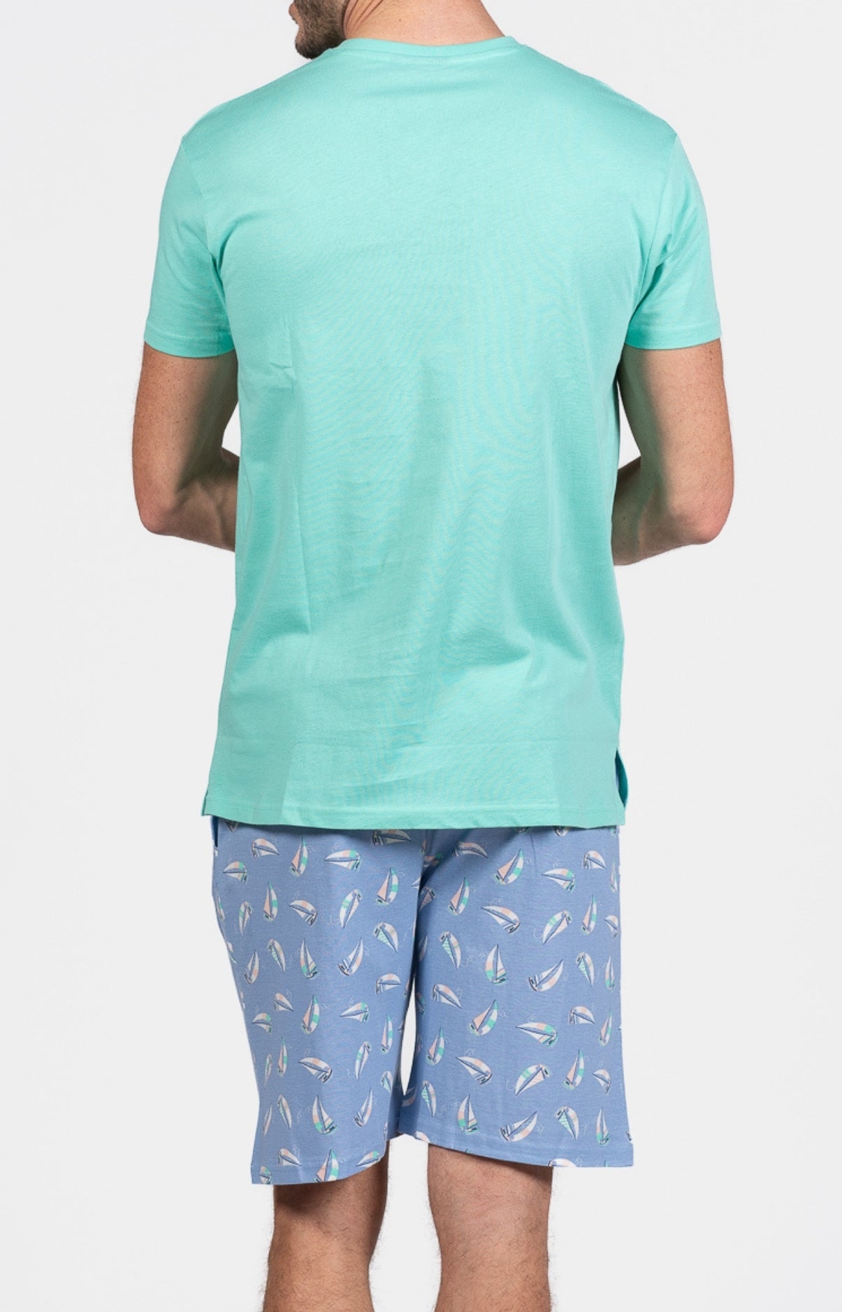 arthur-bob-pyjashort-boat-azur-pyjama-coton-homme image 6