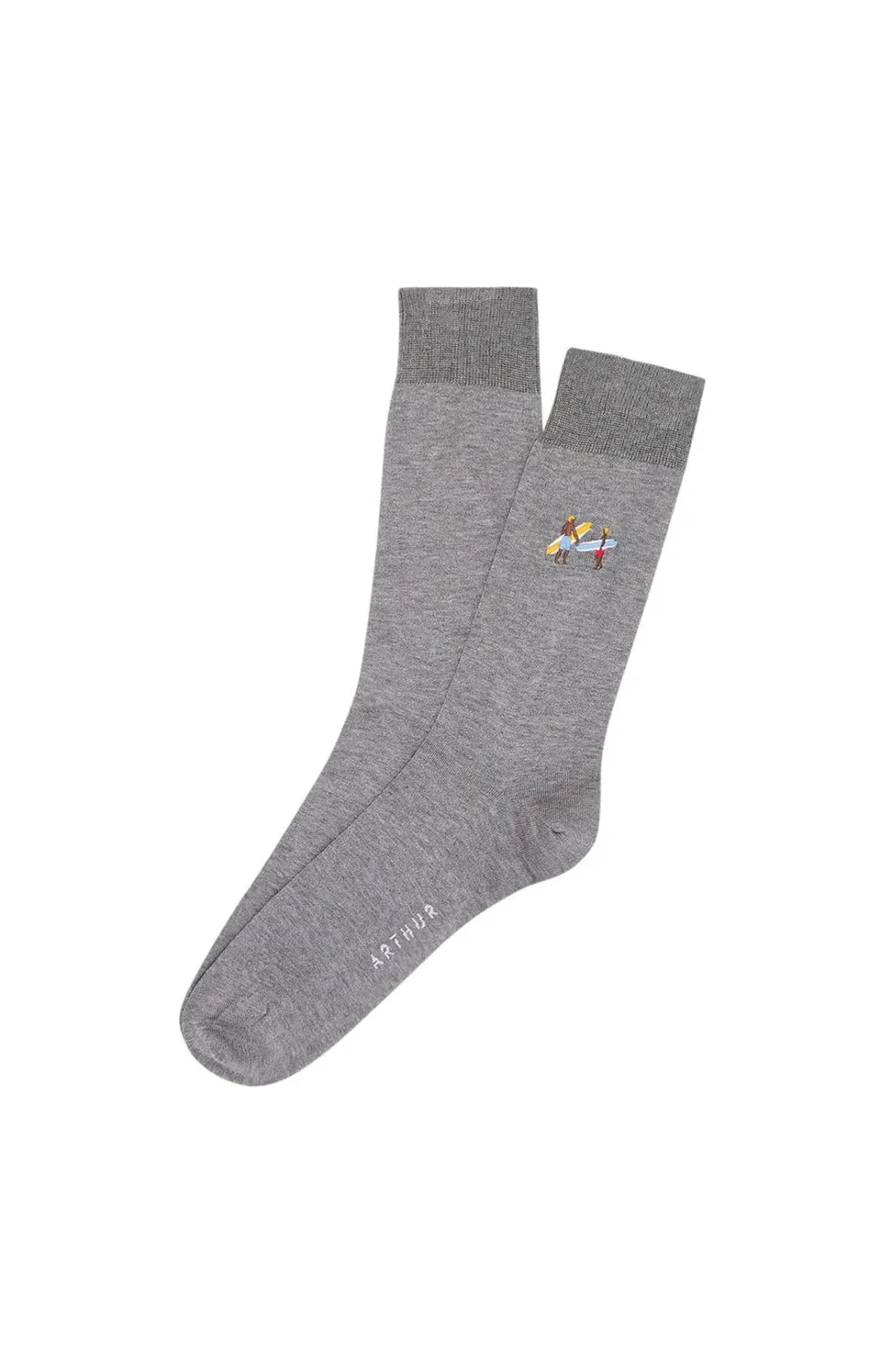 arthur-bob-surf-chaussettes-coton-gris-40-46 image 1