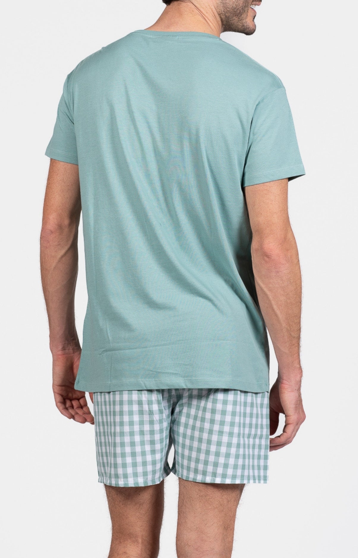arthur-bob-vichy-pyjama-court-acier-homme image 5
