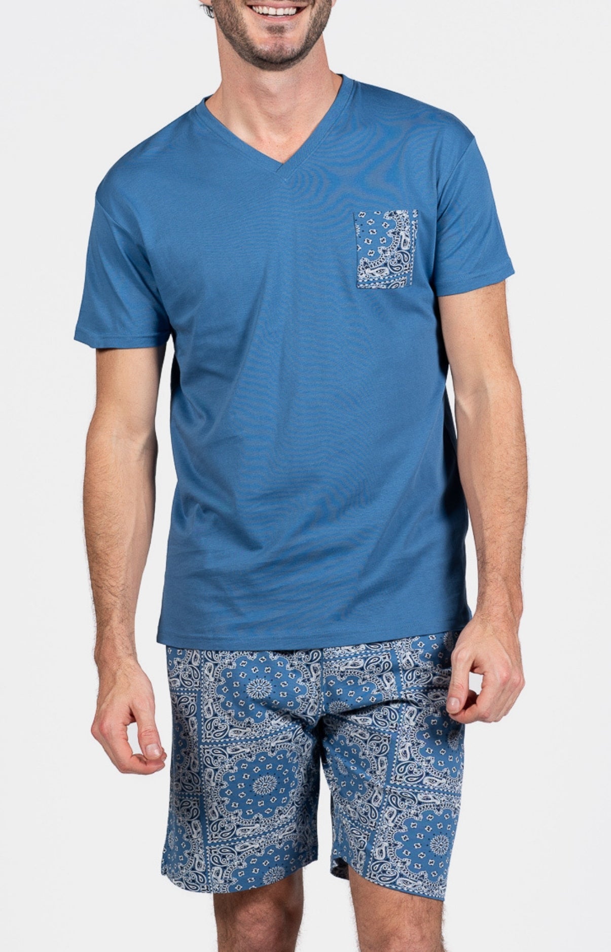 arthur-bob-pyjashort-bandana-coton-jean-homme image 1