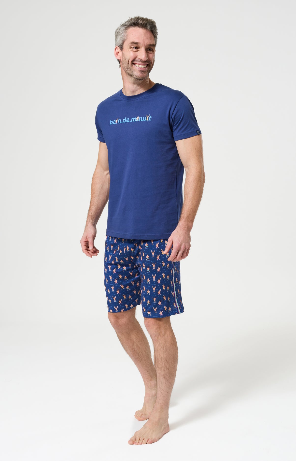 arthur-bob-pyjashort-bain-de-minuit-marine-bio image 5
