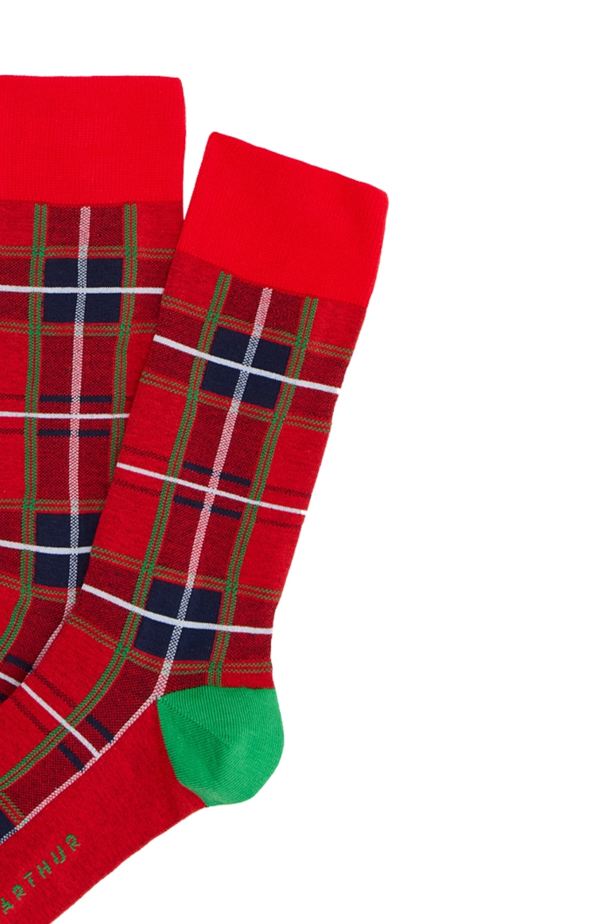 arthur-bob-chaussettes-coton-clan-rouge-40-46-fantaisie image 2