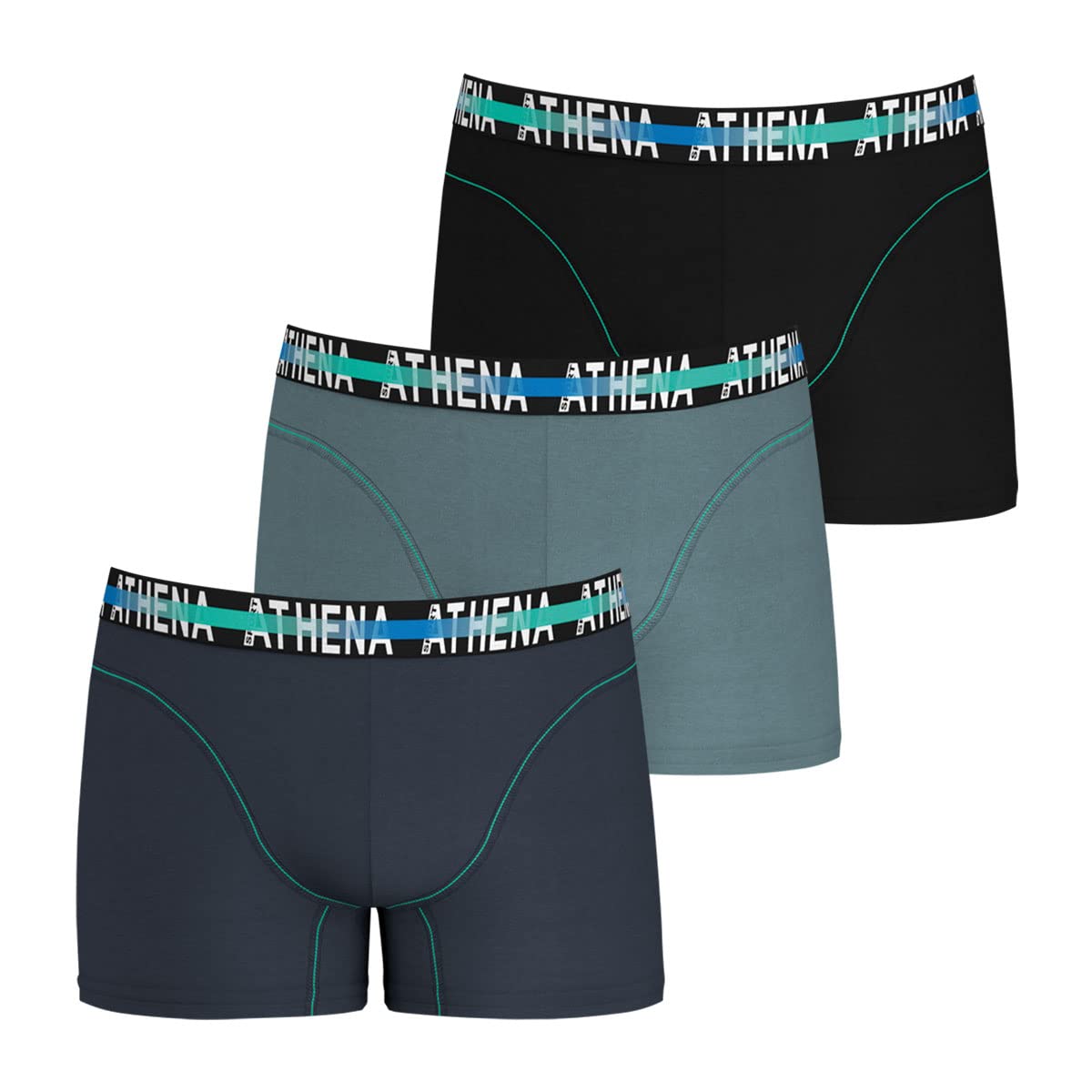 athena-endurance-24h-boxer-homme-x3-marine-taille-m-coton image 8