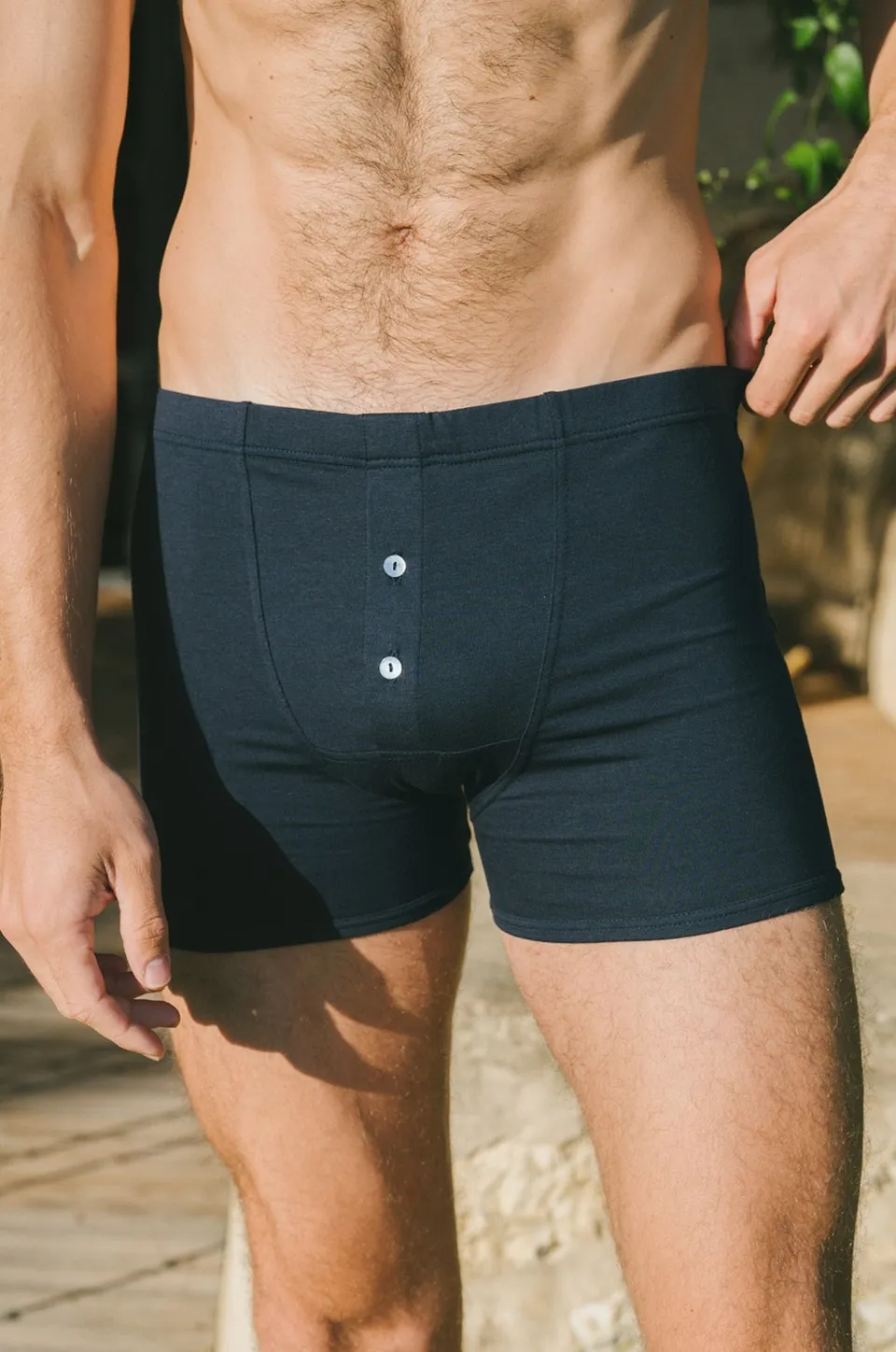p-trone-boxer-h-ritage-boxer-homme-boutons-nacre-tencel image 1