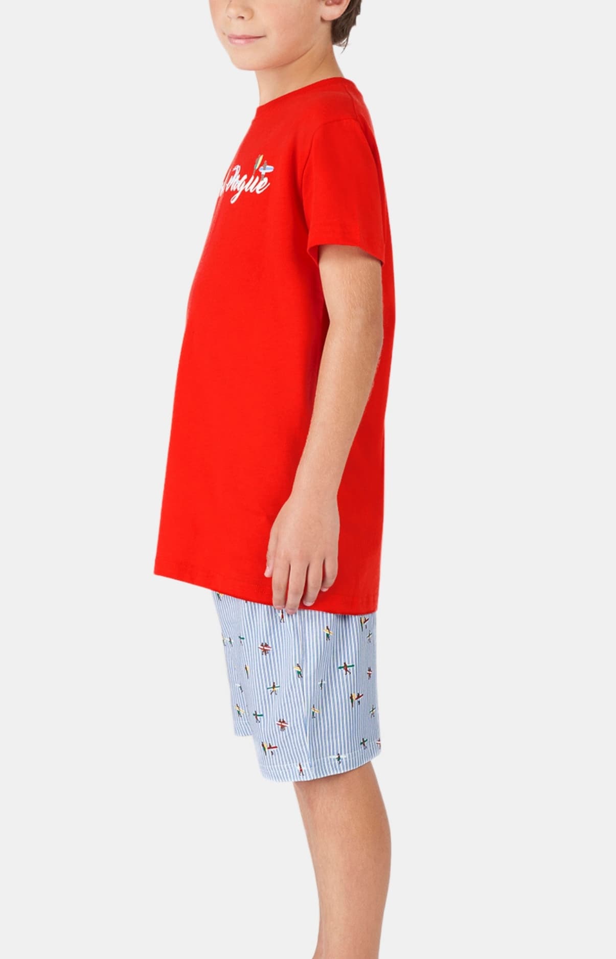 arthur-bob-nouvelle-vague-pyjashort-enfant-bleu-coton-bio image 4