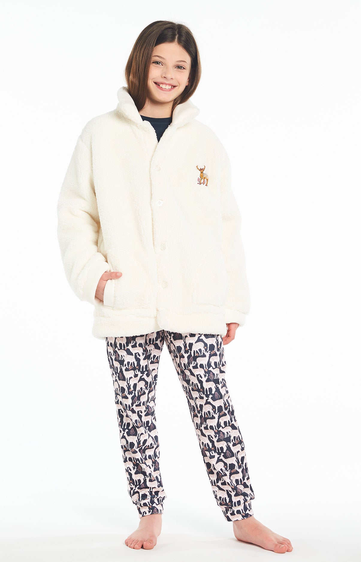 arthur-bob-veste-biche-gilet-fille-ivoire-10-12-chaud image 1