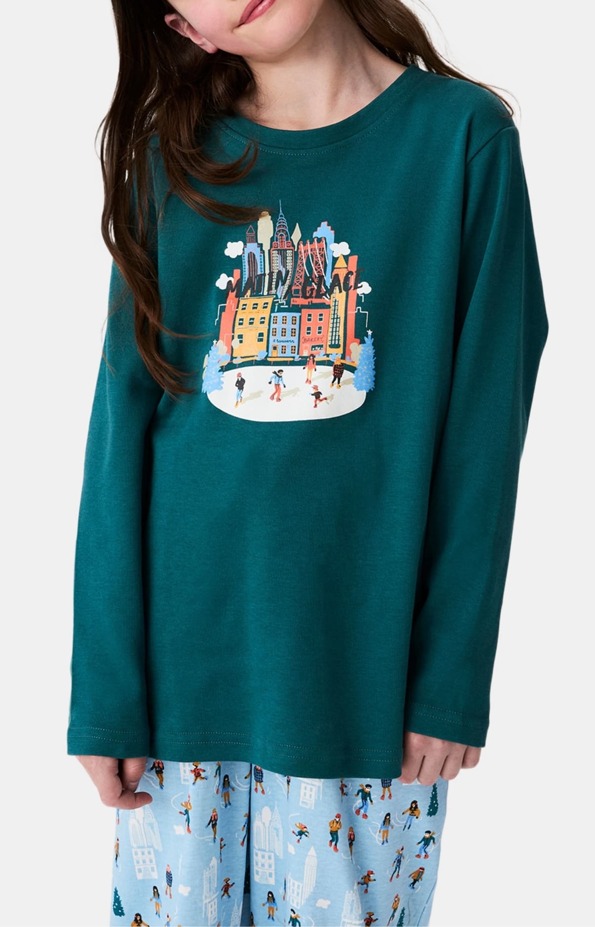 arthur-matin-glace-pyjama-enfant-coton-ciel-manches-longues image 2