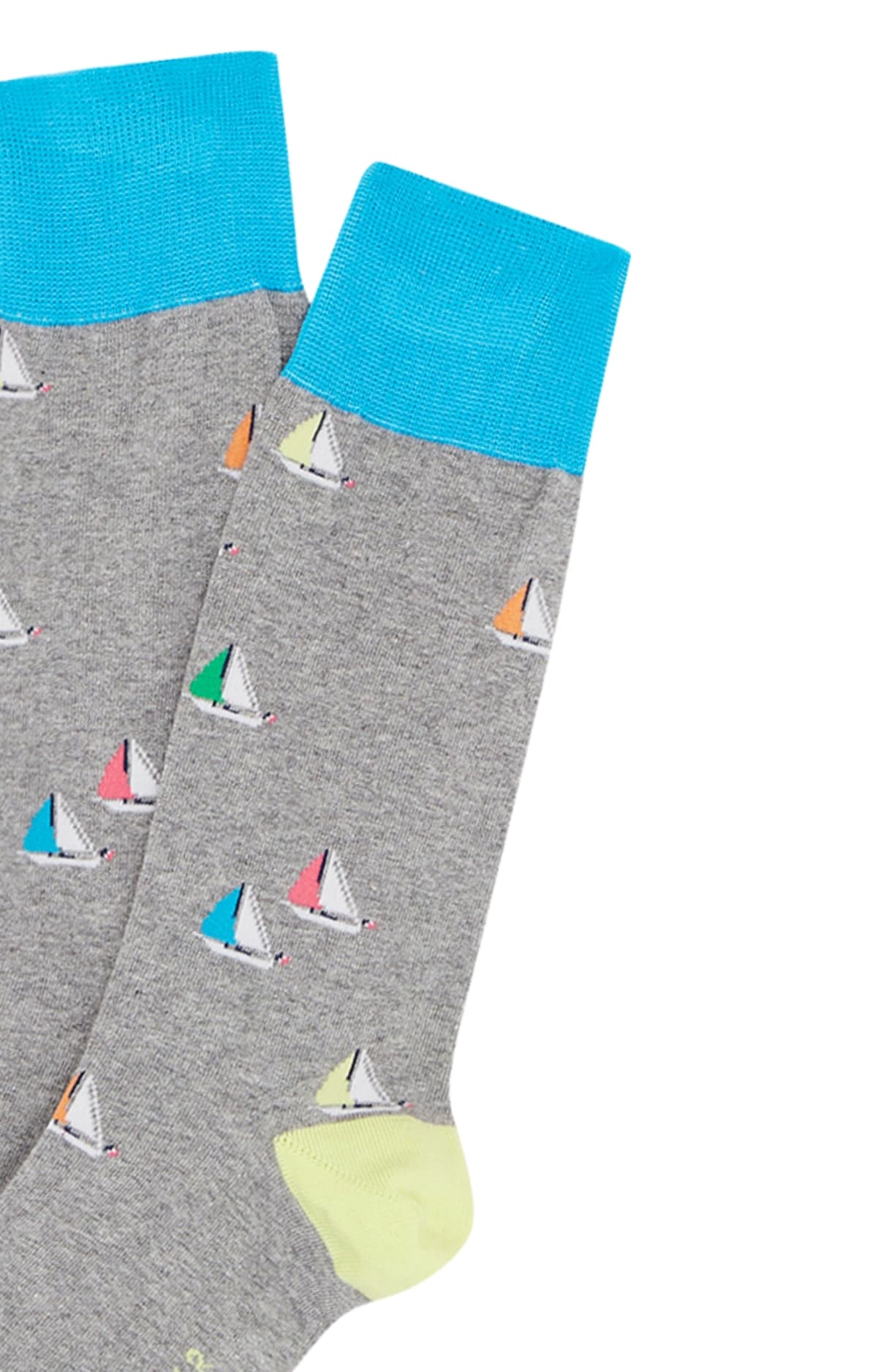arthur-bob-chaussettes-boat-gris-40-46-coton-fantaisie image 2