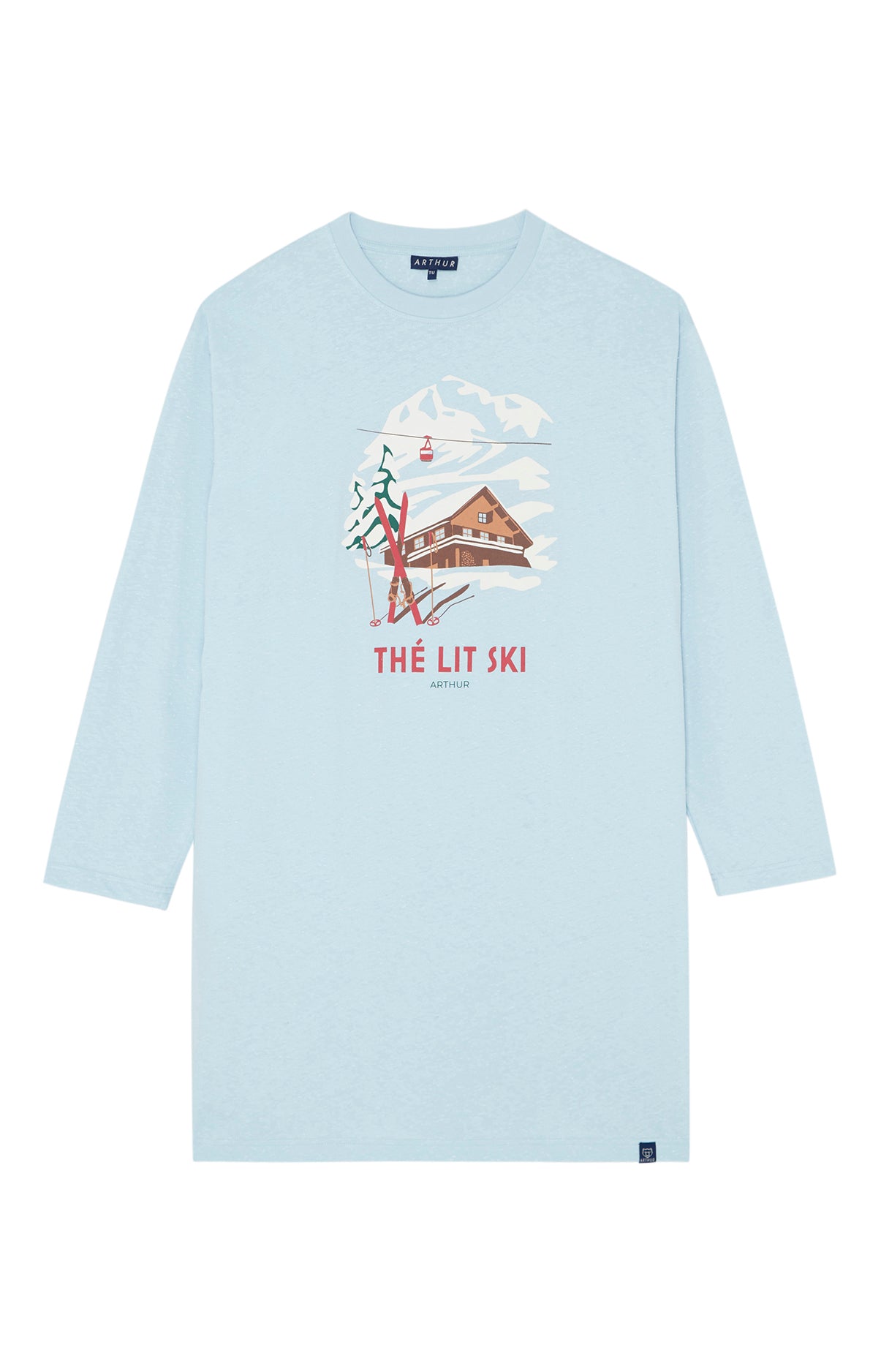 arthur-bob-maxi-tee-shirt-coton-bio-ciel-th-lit-ski-tu image 3