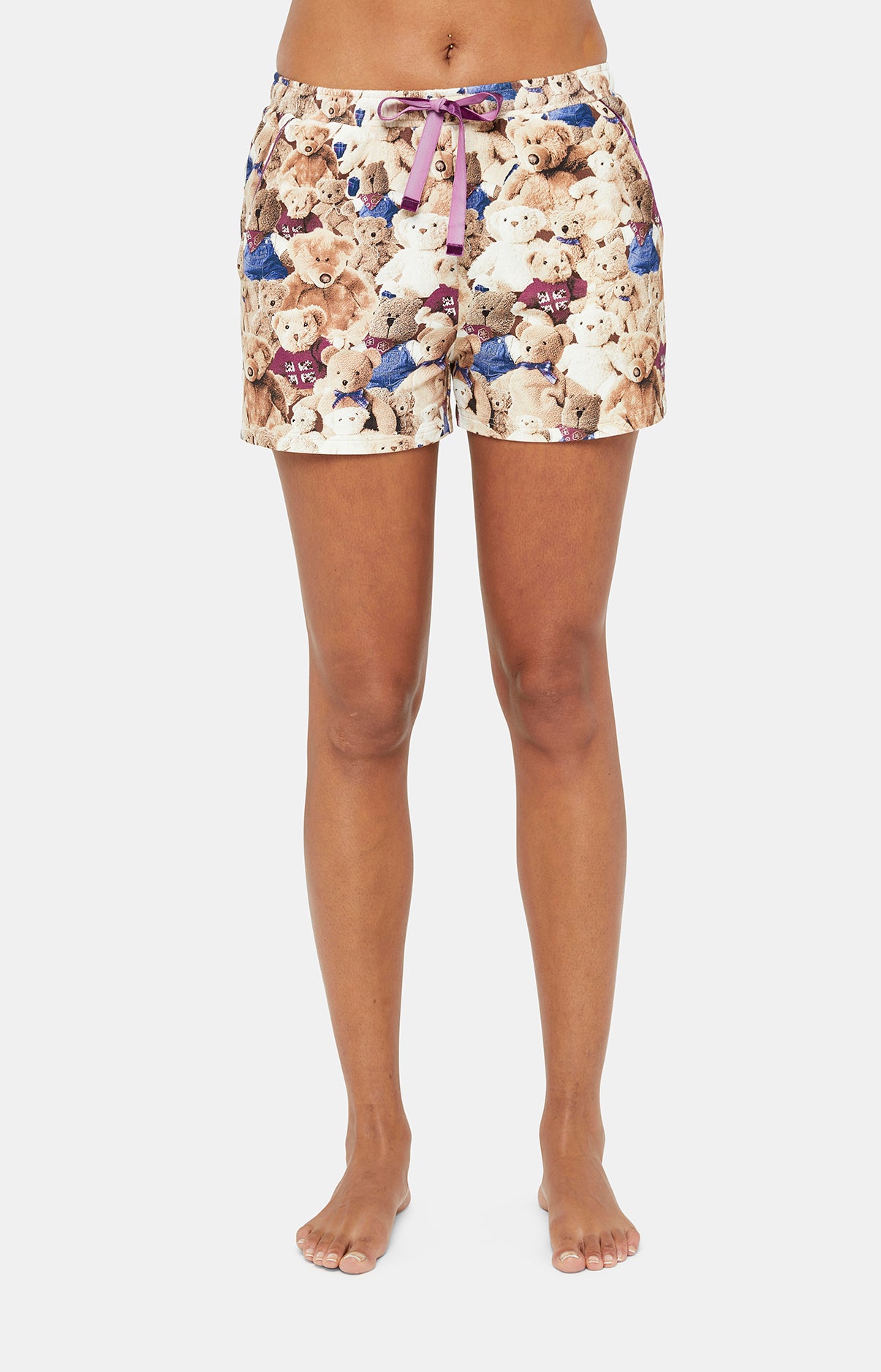 arthur-teddy-short-pyjama-femme-beige-coton-bio image 4