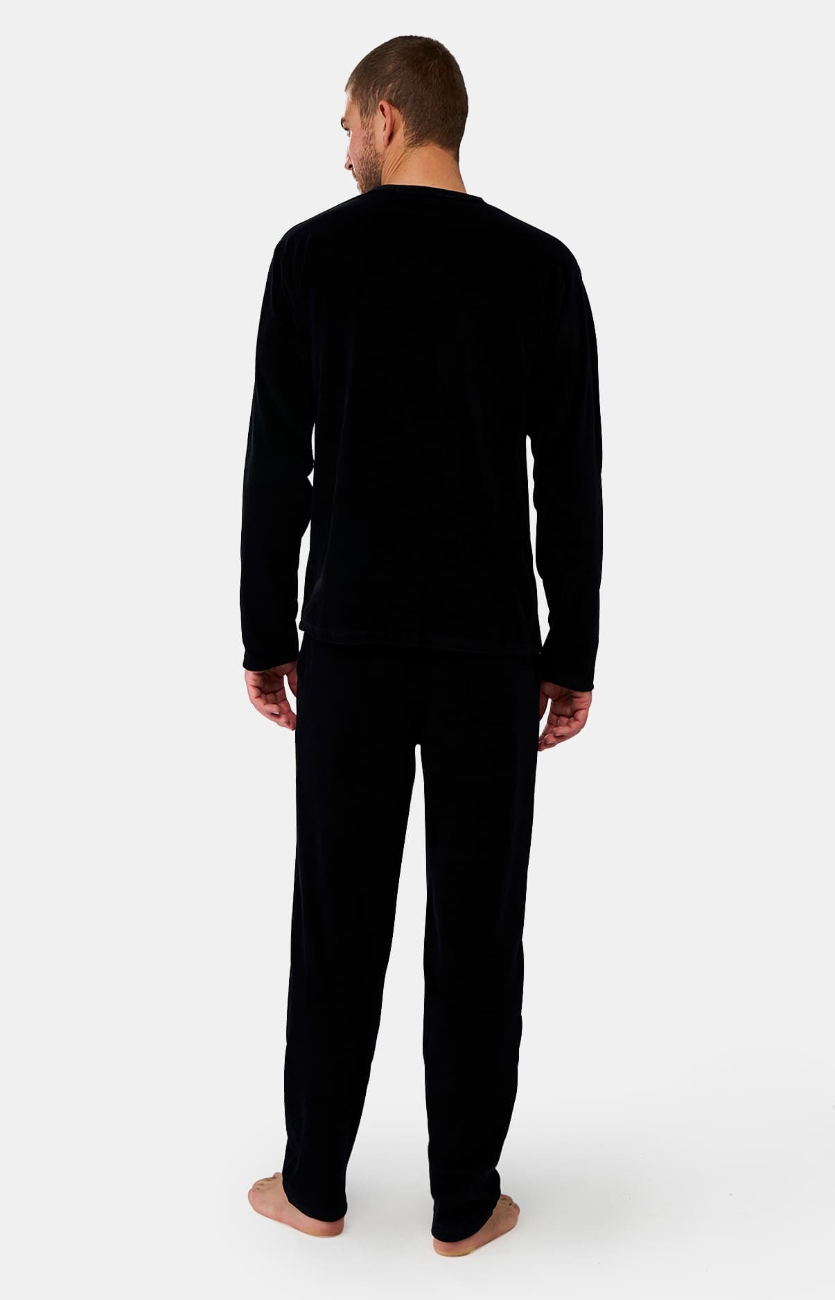 arthur-bob-polaire-pyjama-homme-noir-manches-longues image 6