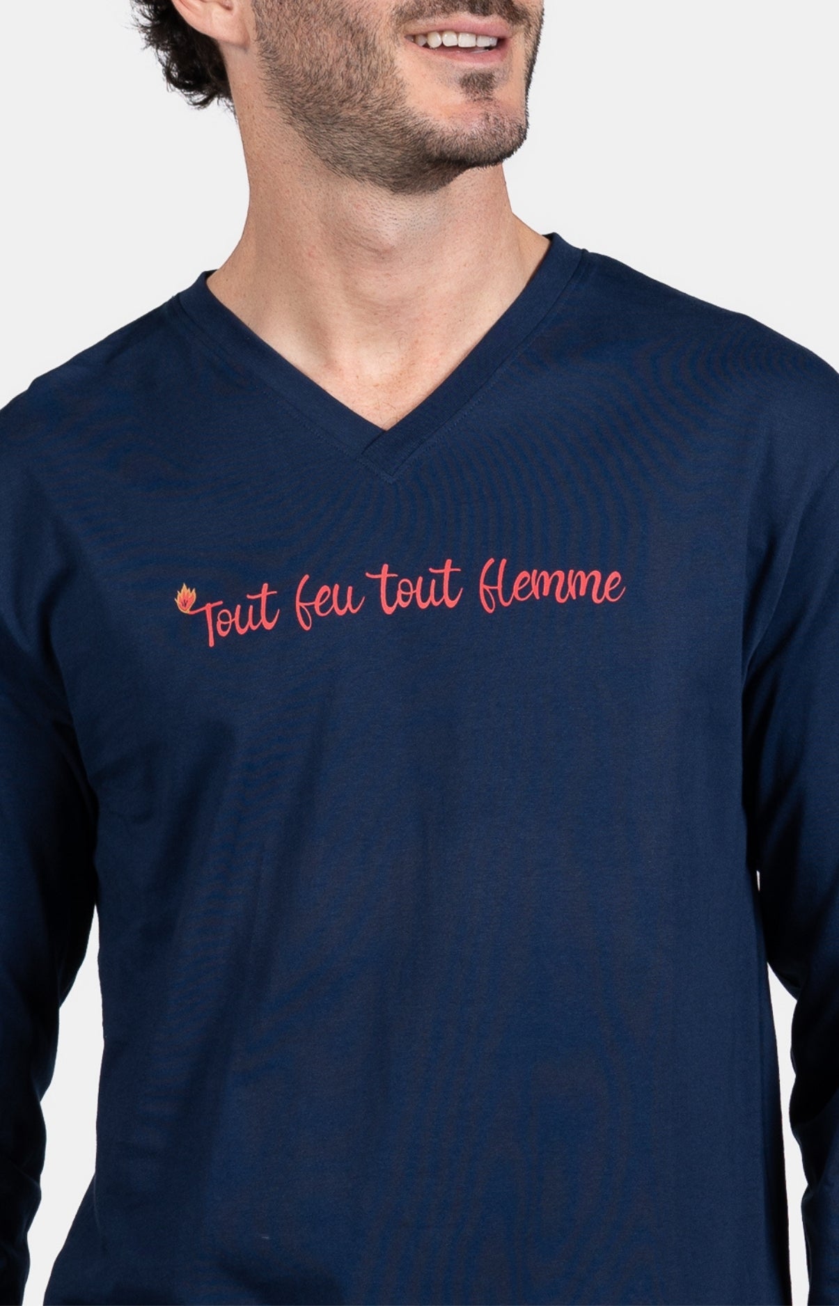 arthur-bob-pompier-pyjama-homme-jean-coton-manches-longues image 2