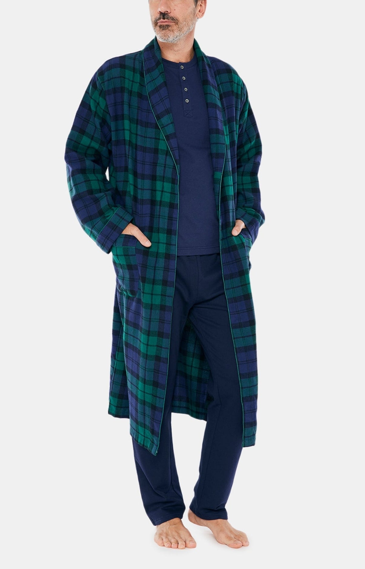 arthur-bob-bill-robe-de-chambre-homme-vert image 2
