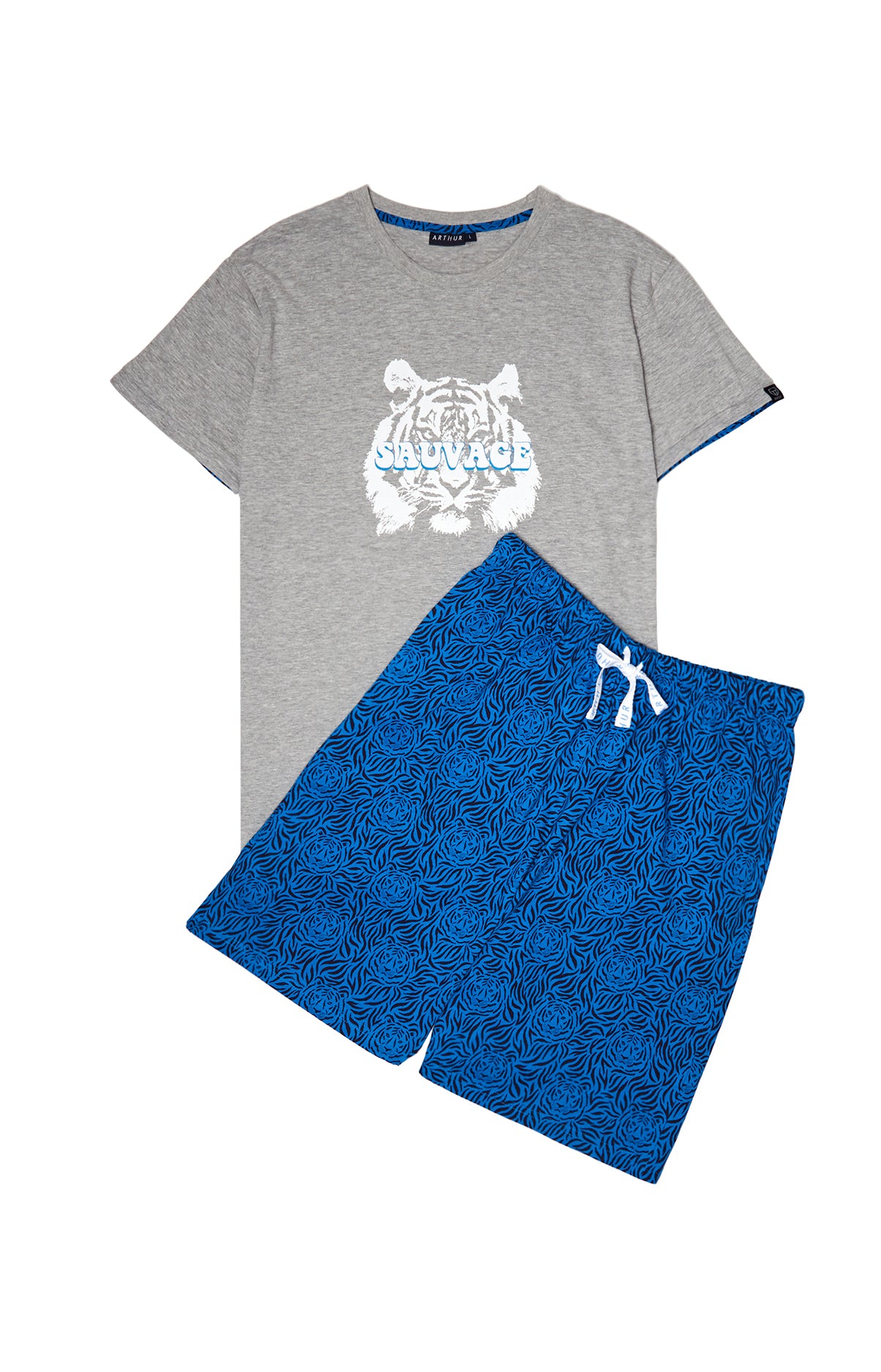 arthur-bob-tigre-pyjashort-homme-coton-bio image 3