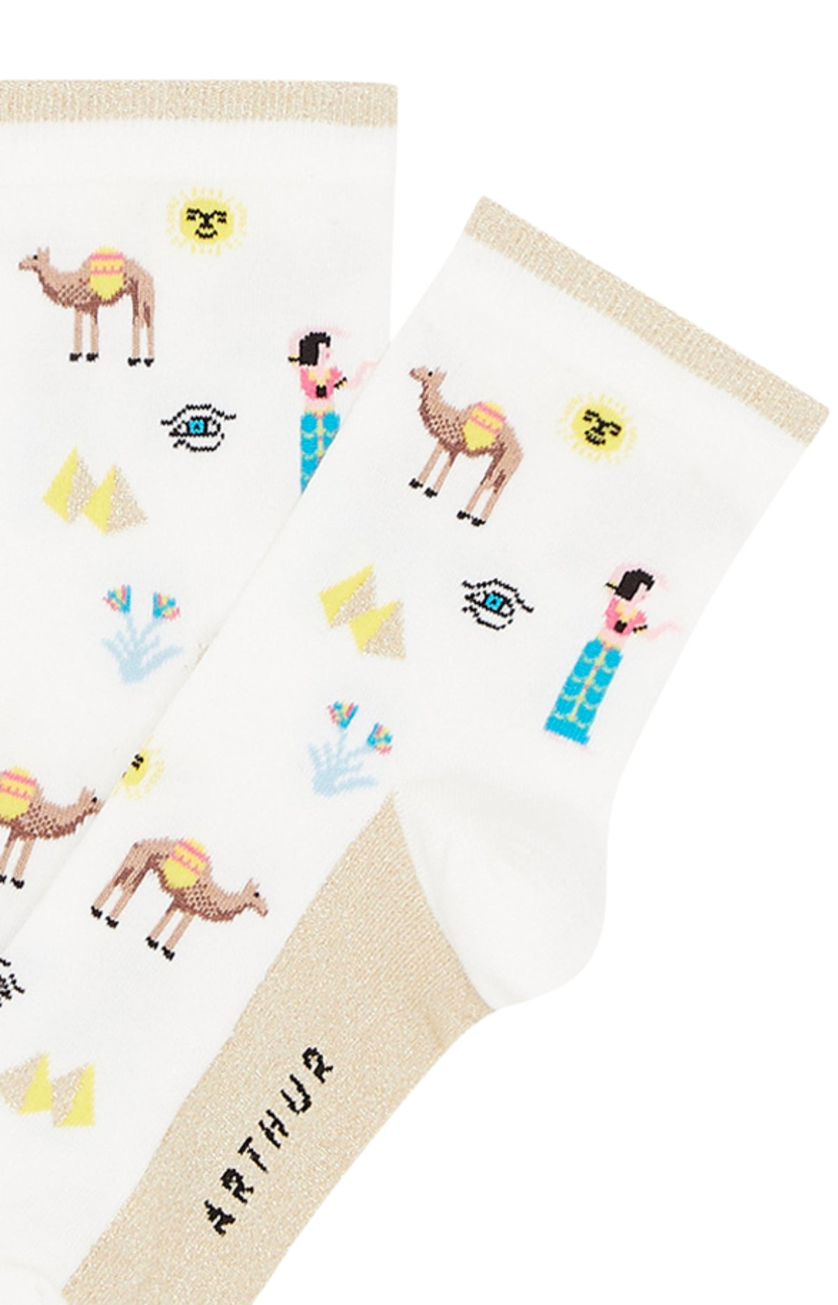 arthur-bob-cl-op-tre-chaussettes-femme-cru-36-40-coton image 2