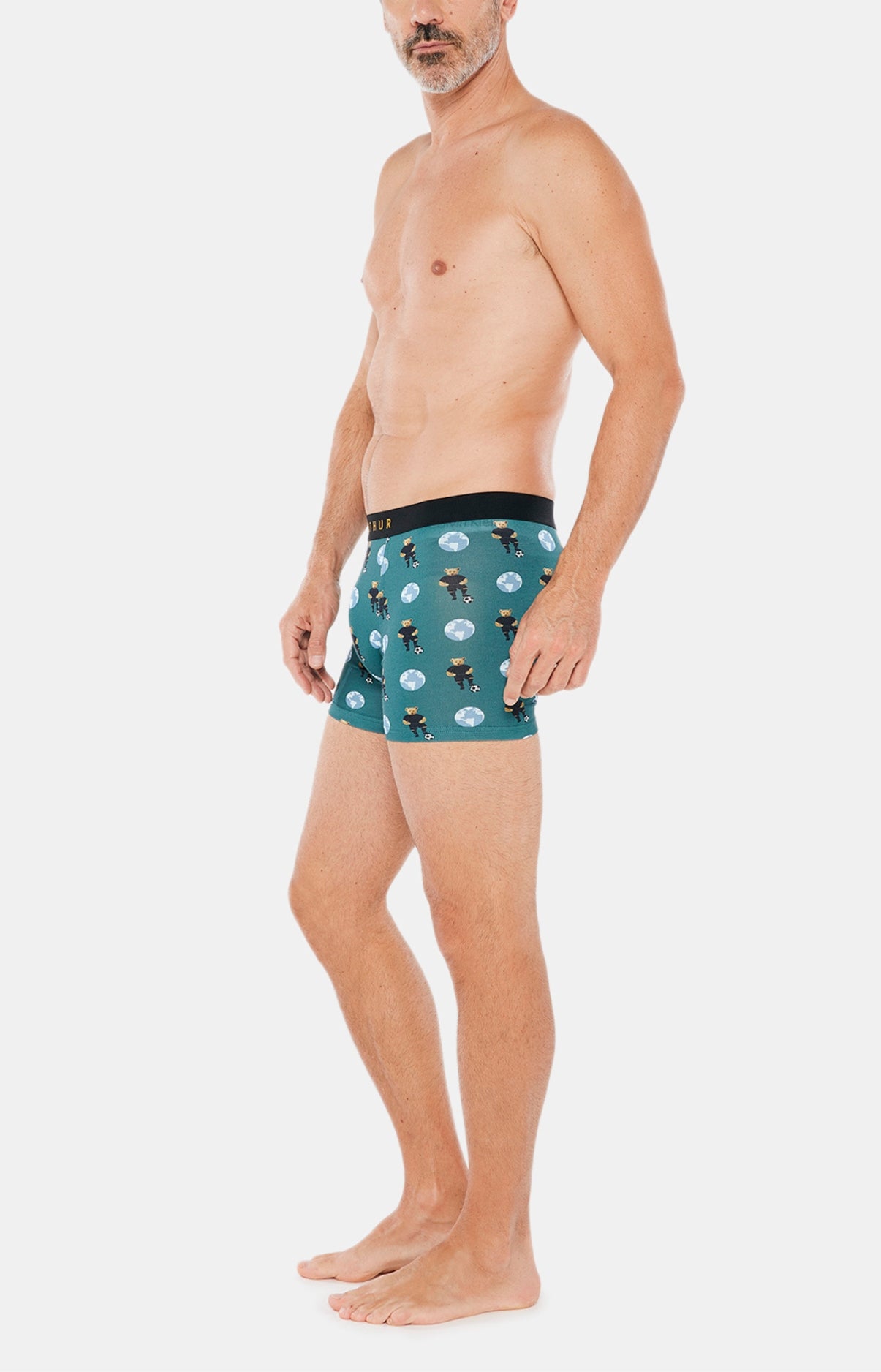 arthur-bob-boxer-teddy-foot-homme-coton-sapin image 2