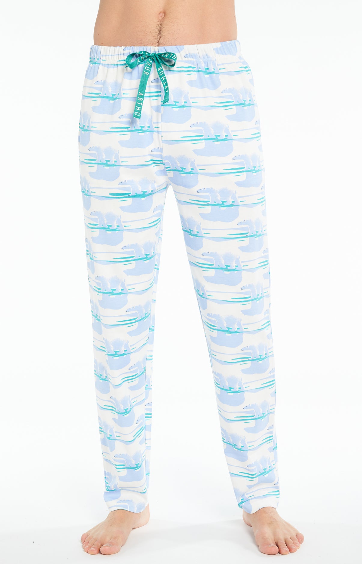 arthur-bob-folie-d-ours-pyjama-homme-bleu-coton-bio-chaud image 5