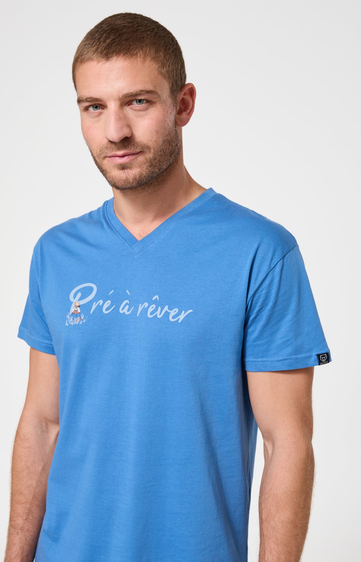 arthur-bob-pyjashort-pr-r-ver-pyjama-bleu-coton-bio image 2