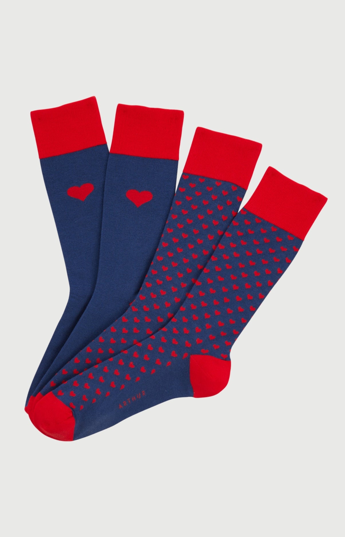 arthur-bob-pack-2-chaussettes-marine-coton-homme image 1