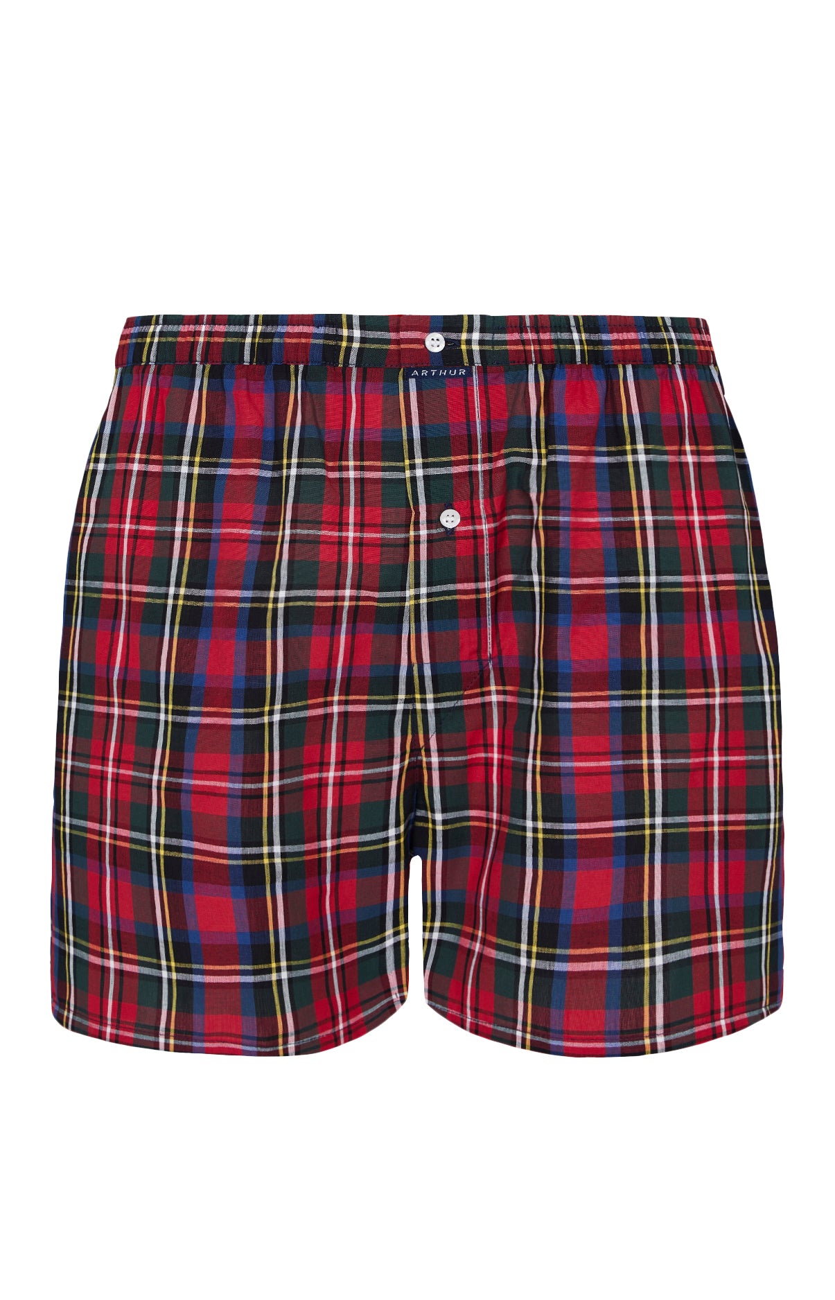 arthur-le-club-cale-on-tartan-rouge-coton-bio-homme image 3