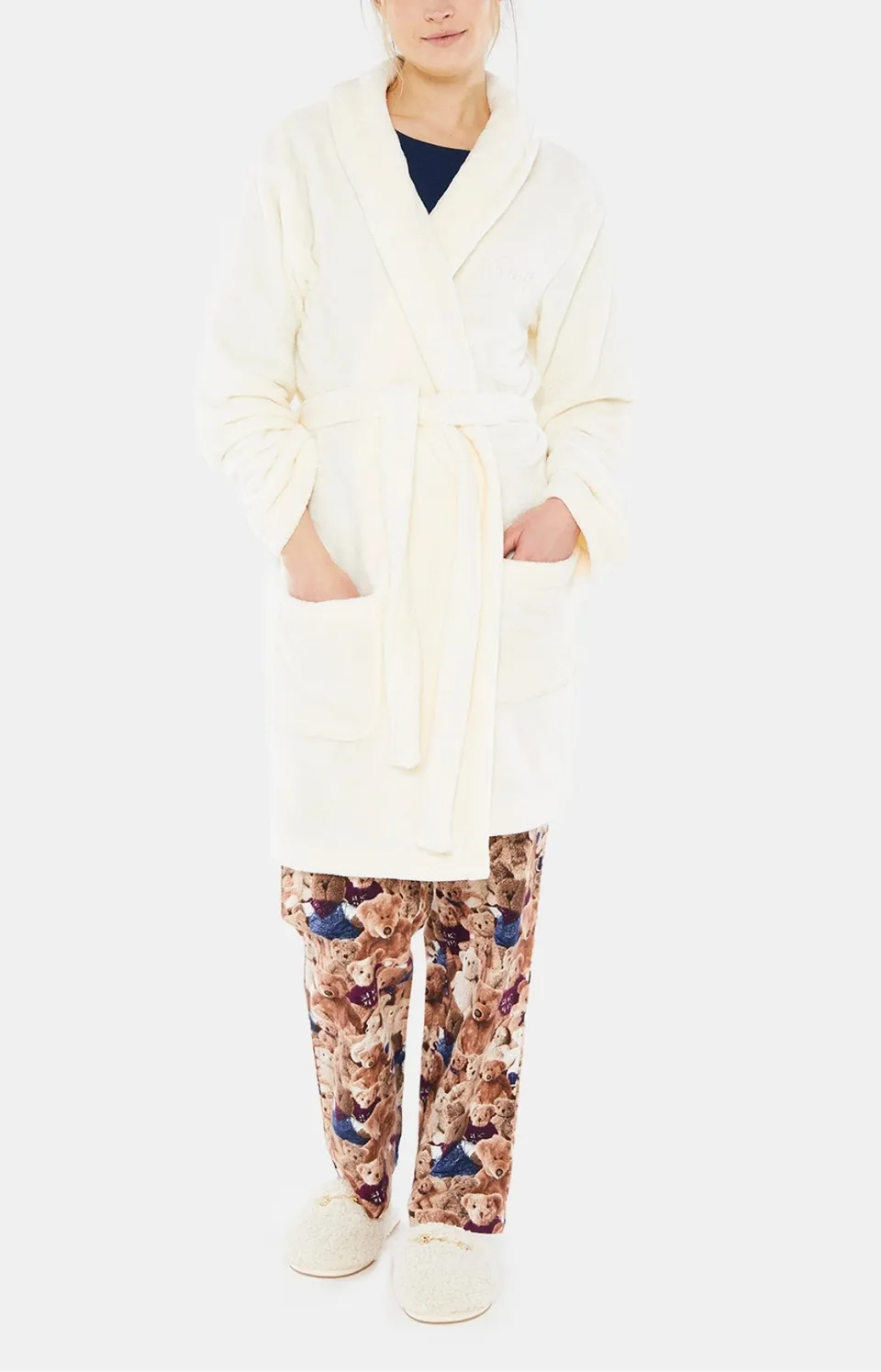 arthur-bob-robe-de-chambre-polaire-ivoire-femme image 1